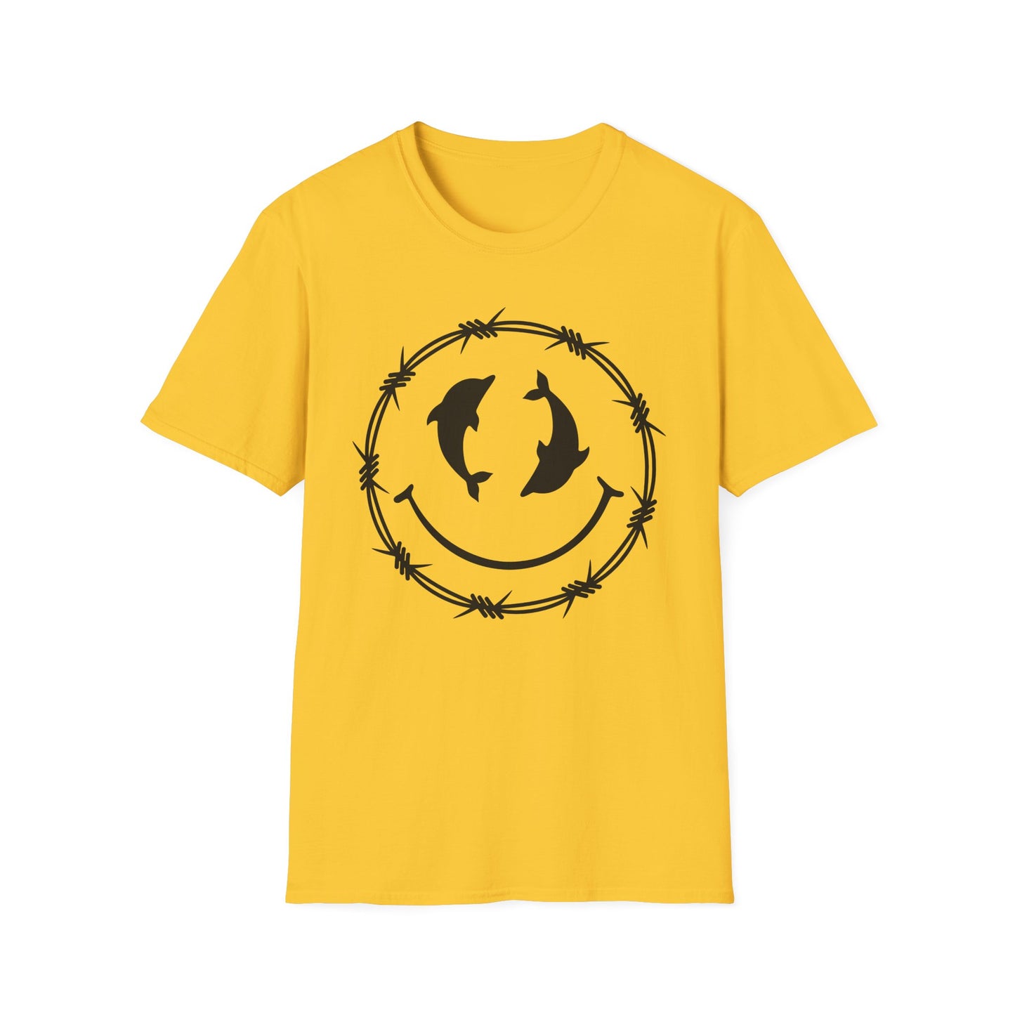 Dolphin Smile Barbed Wire Graphic Tee