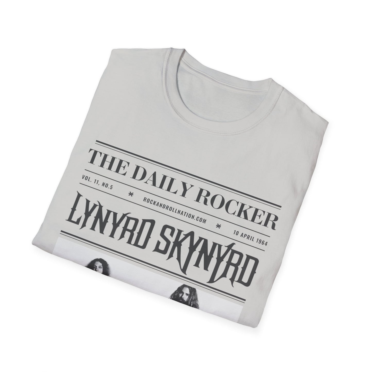 Lynyrd Skynyrd Vintage Band T-Shirt — 'The Daily Rocker' Newspaper Poster