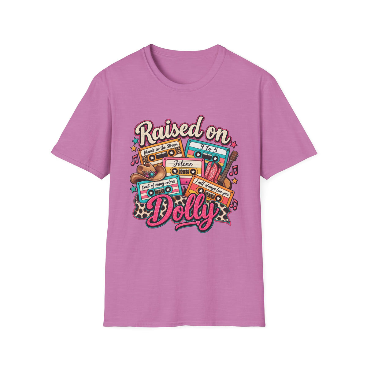 Raised on Dolly Vintage Cassette Country Music T-Shirt