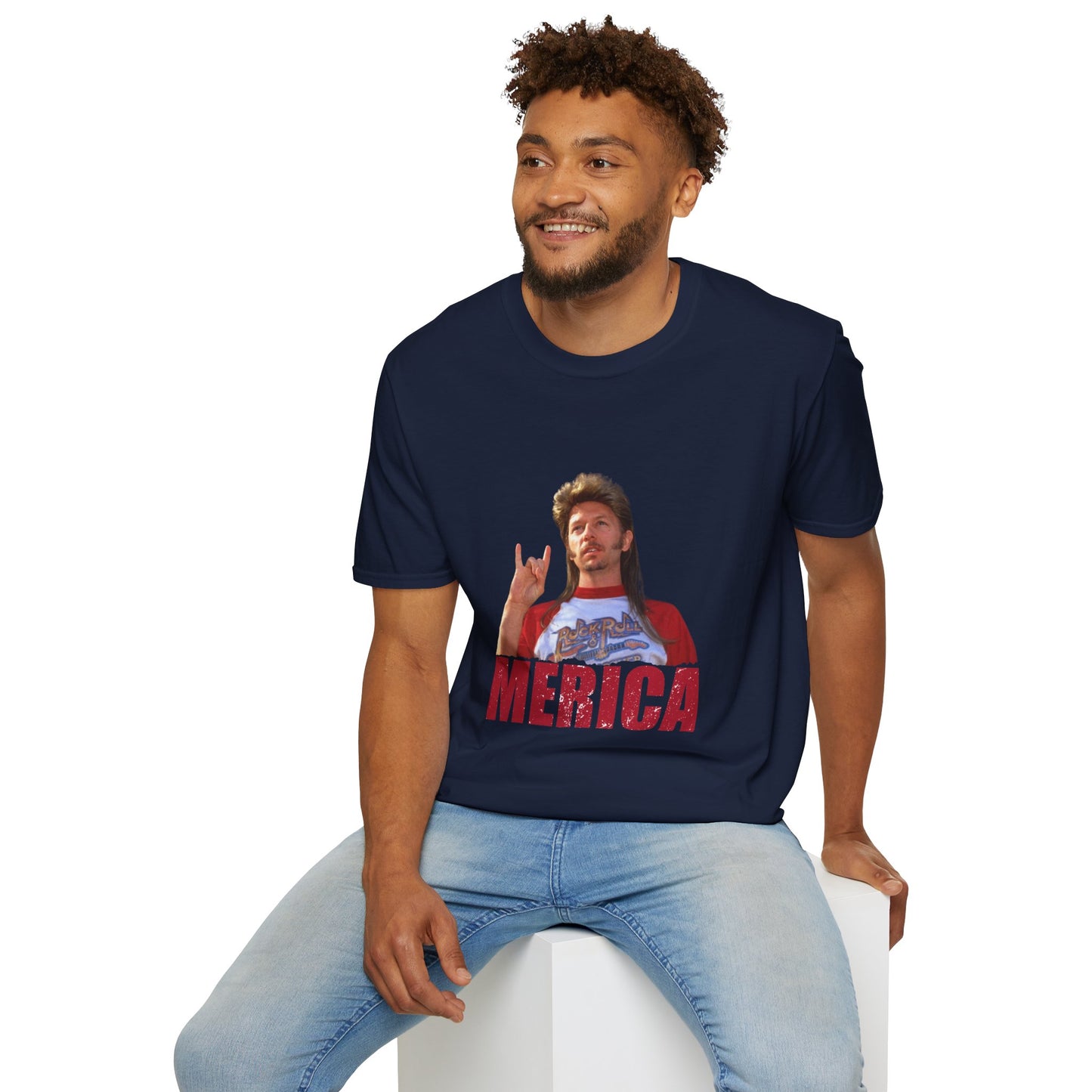 Merica Funny Mullet T-Shirt — Retro Patriotic Graphic Tee