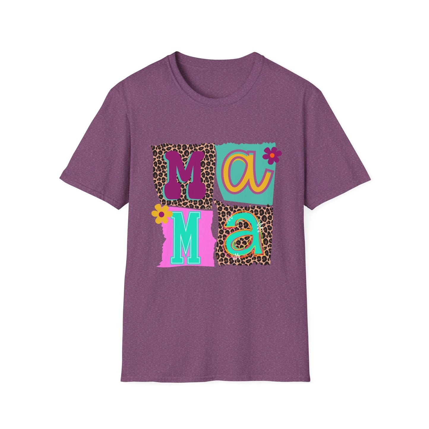 Mama Leopard Patchwork Graphic Tee