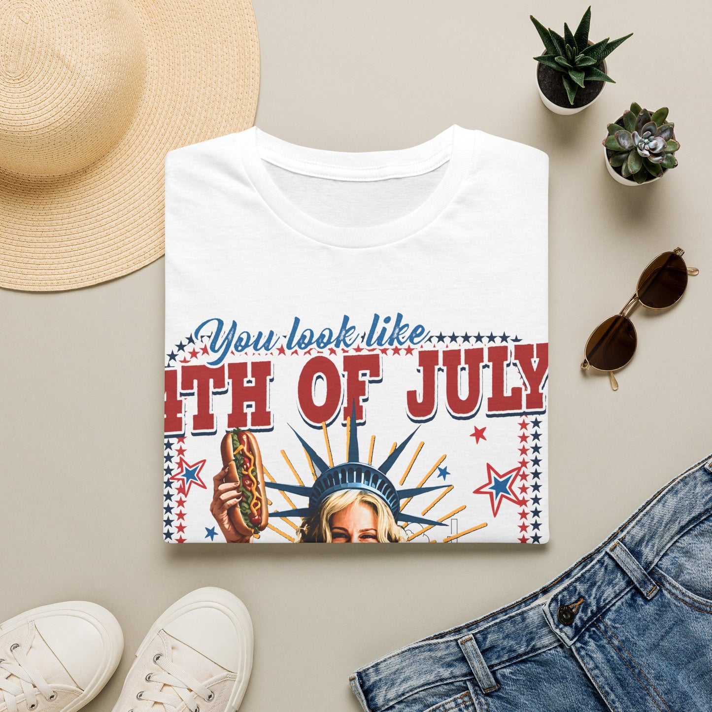 4th of July Hot Dog T-Shirt
