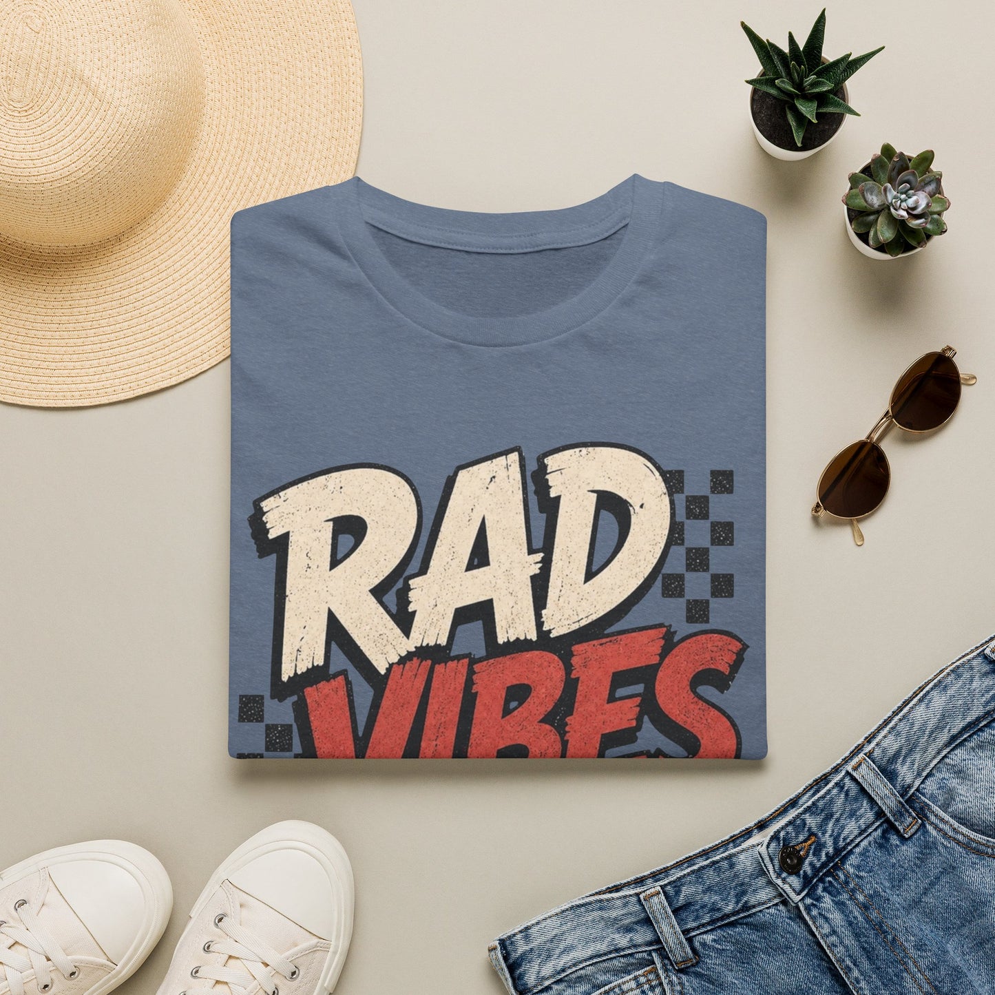 "RAD VIBES ONLY" Graphic T-Shirt