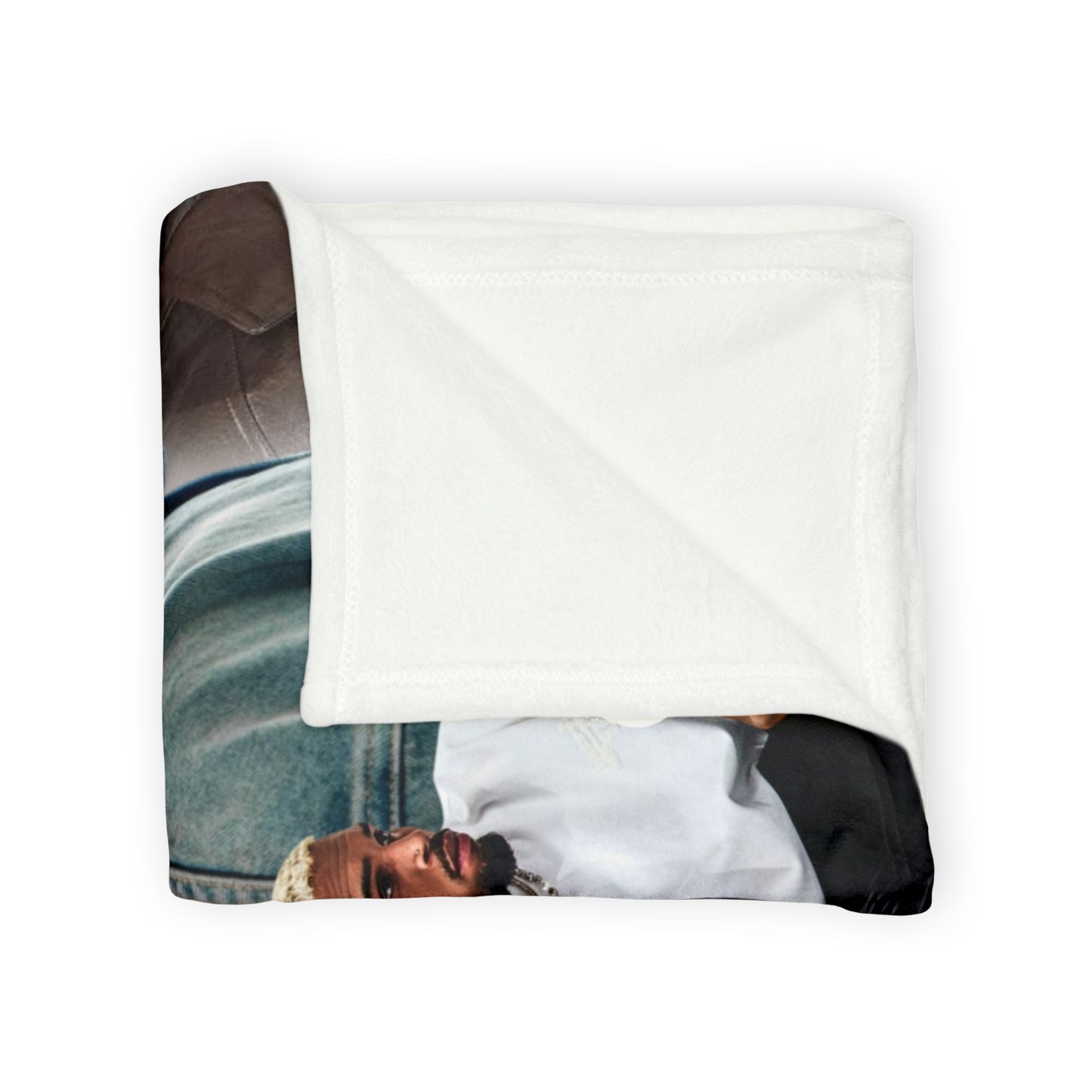 Chris Brown Collage Blanket — Celebrity Musician Photo Throw