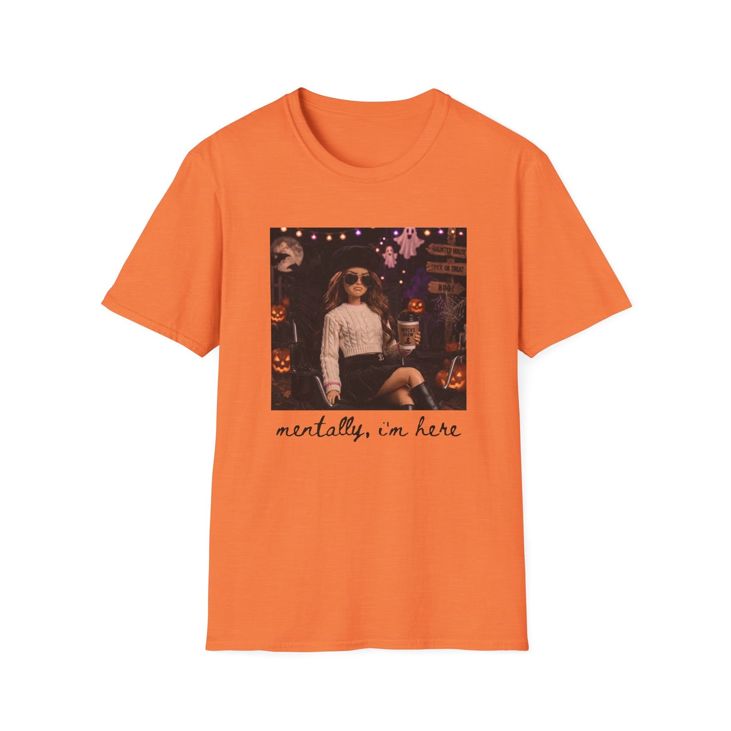 'Mentally, I’m Here' Halloween tee