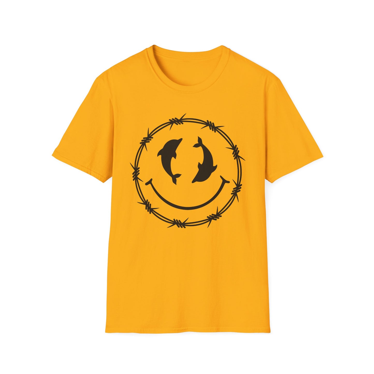 Dolphin Smile Barbed Wire Graphic Tee