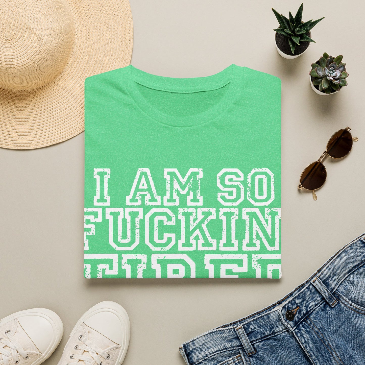 I Am So Fuckin' Tired Graphic T-Shirt — Bold Statement Tee for Sarcastic, Tired Vibes