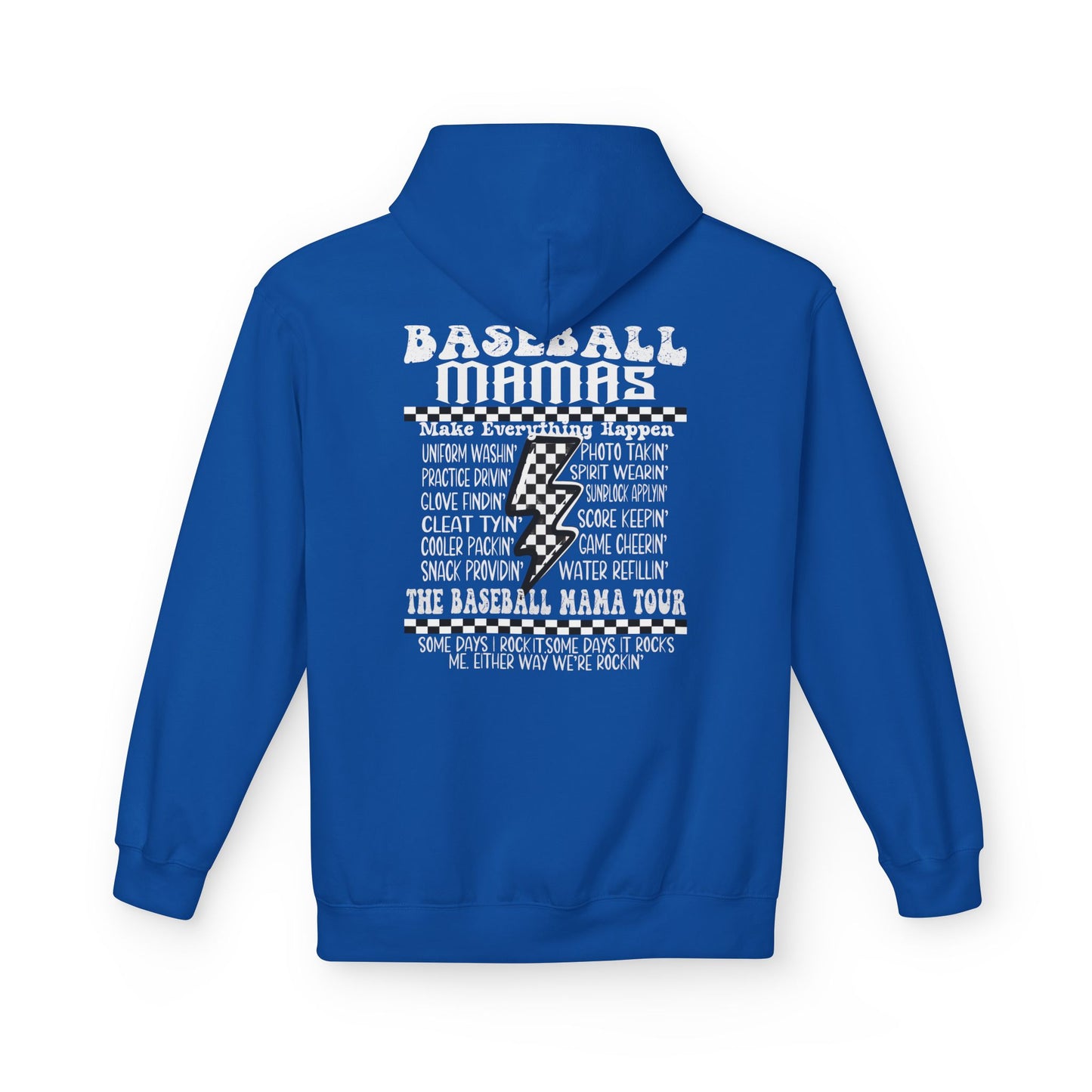 Baseball Mamas Hoodie — Vintage Tour Tee Style Hooded Sweatshirt