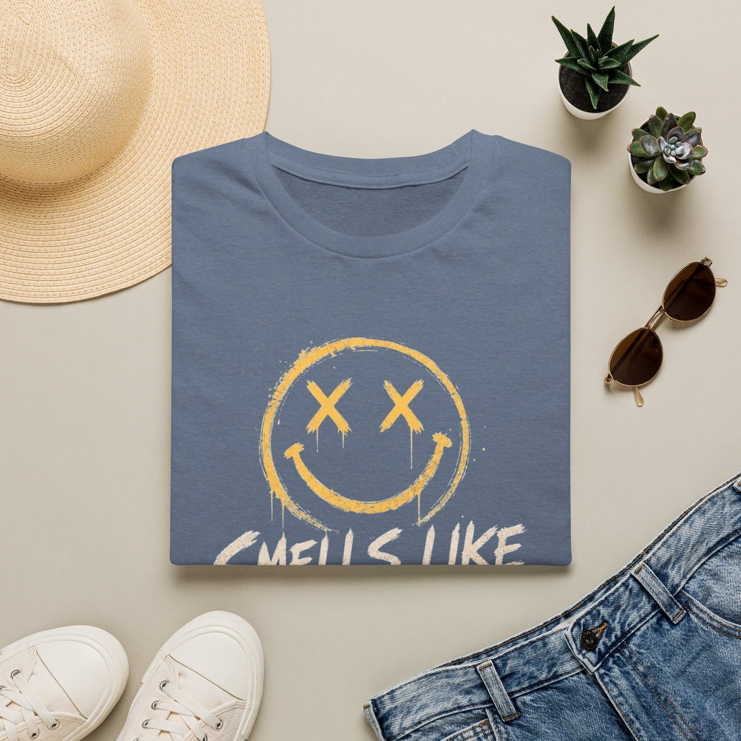 Smells Like Gen X Smiley Tee