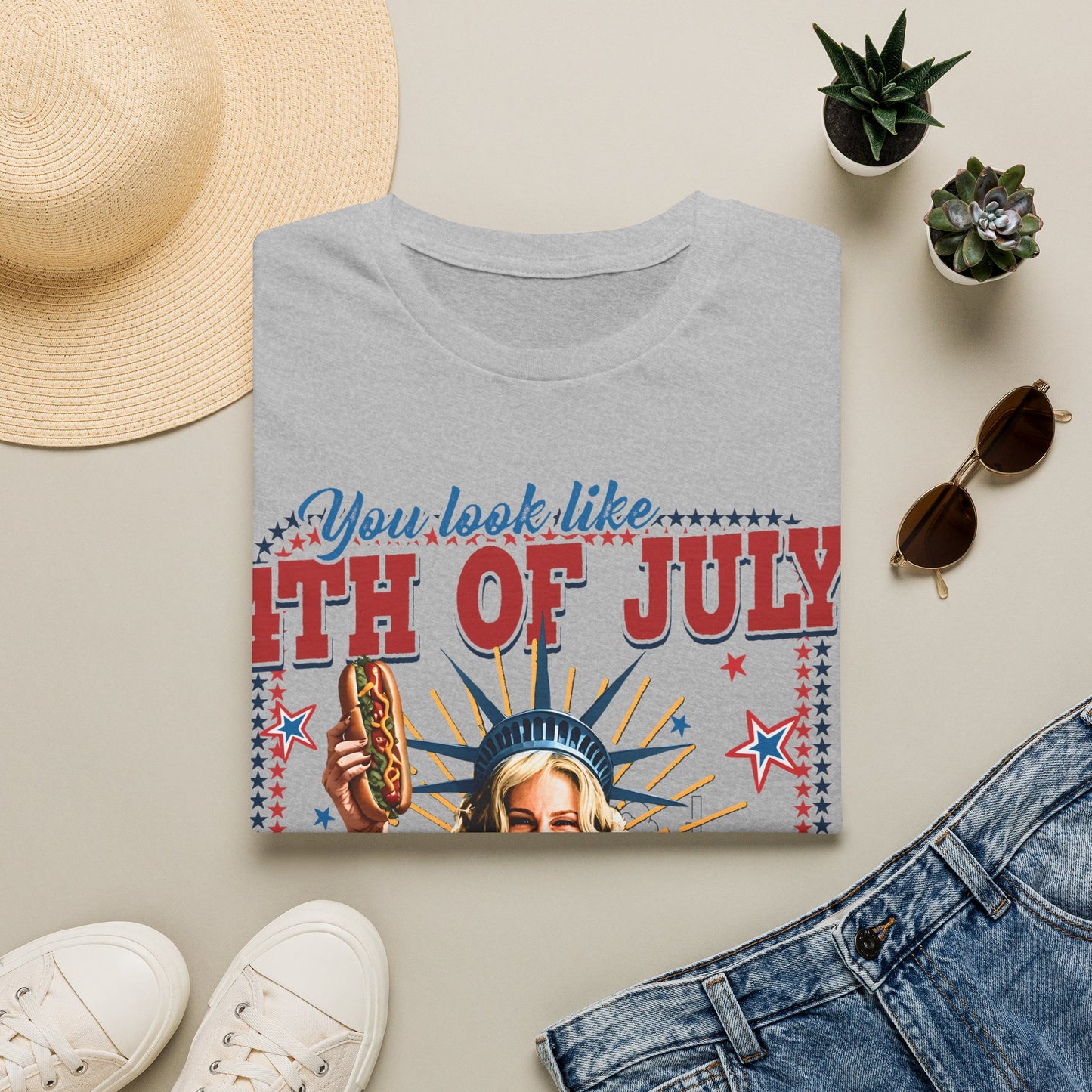 4th of July Hot Dog T-Shirt