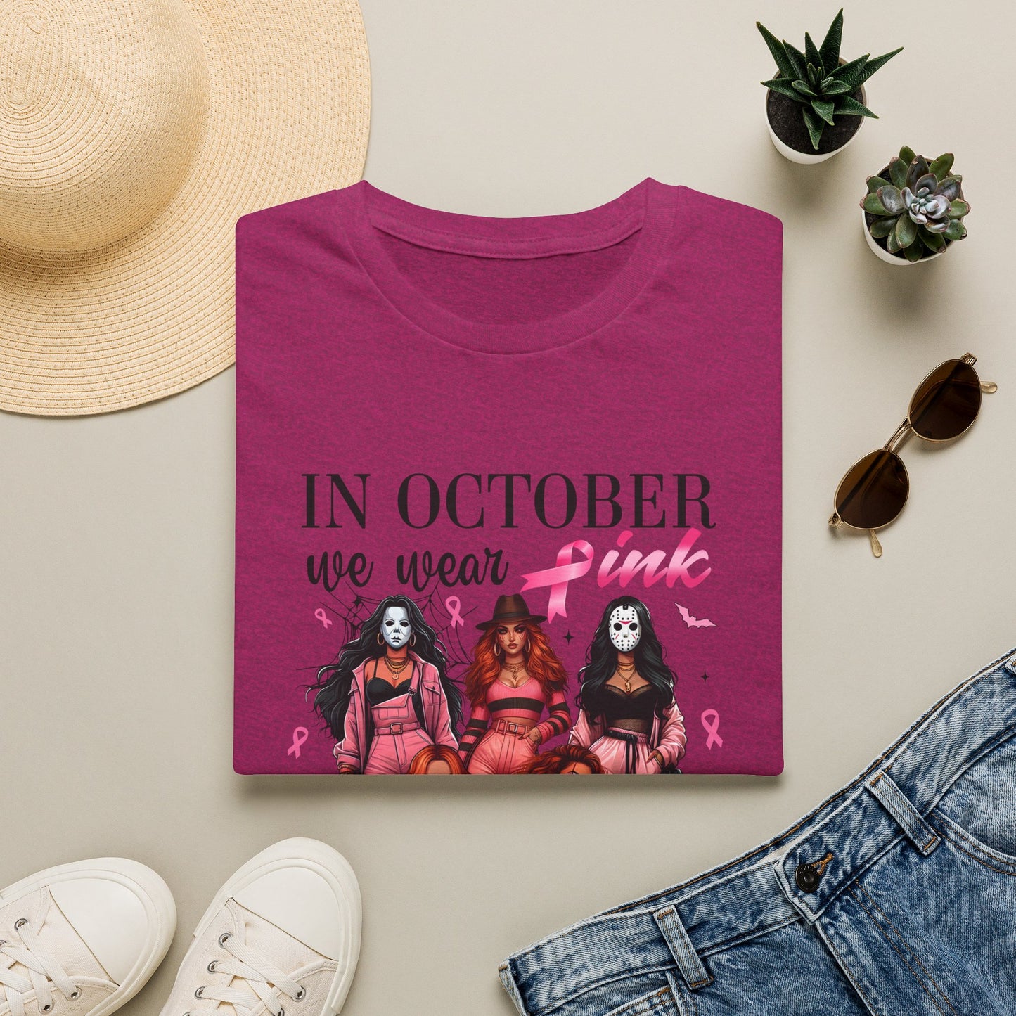 Breast Cancer Awareness "In October We Wear Pink" tee