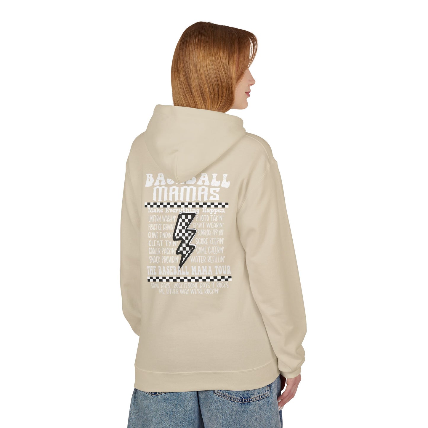 Baseball Mamas Hoodie — Vintage Tour Tee Style Hooded Sweatshirt