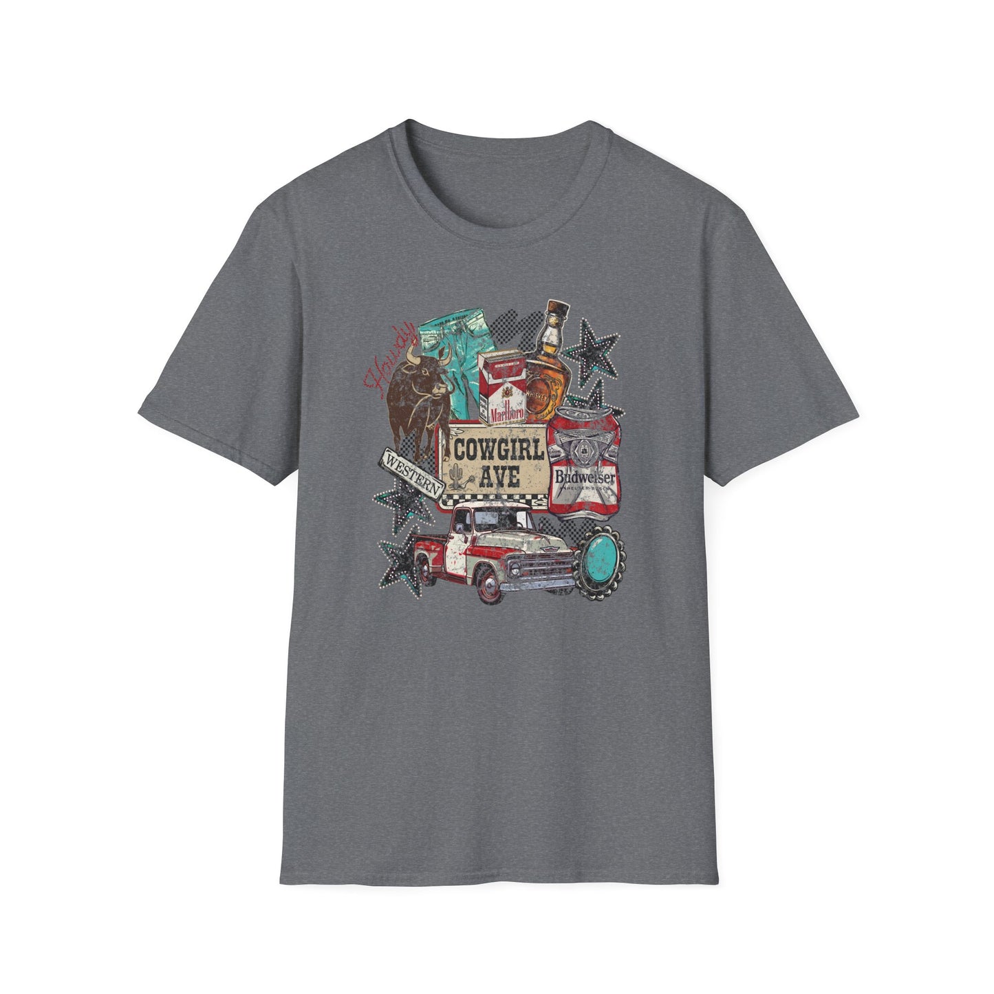 Cowgirl Vibes Graphic T-Shirt Rustic Western Vintage Tee