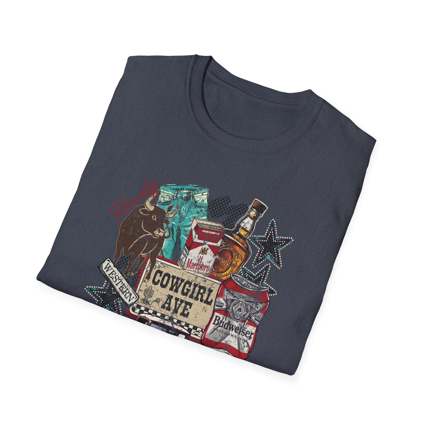 Cowgirl Vibes Graphic T-Shirt Rustic Western Vintage Tee
