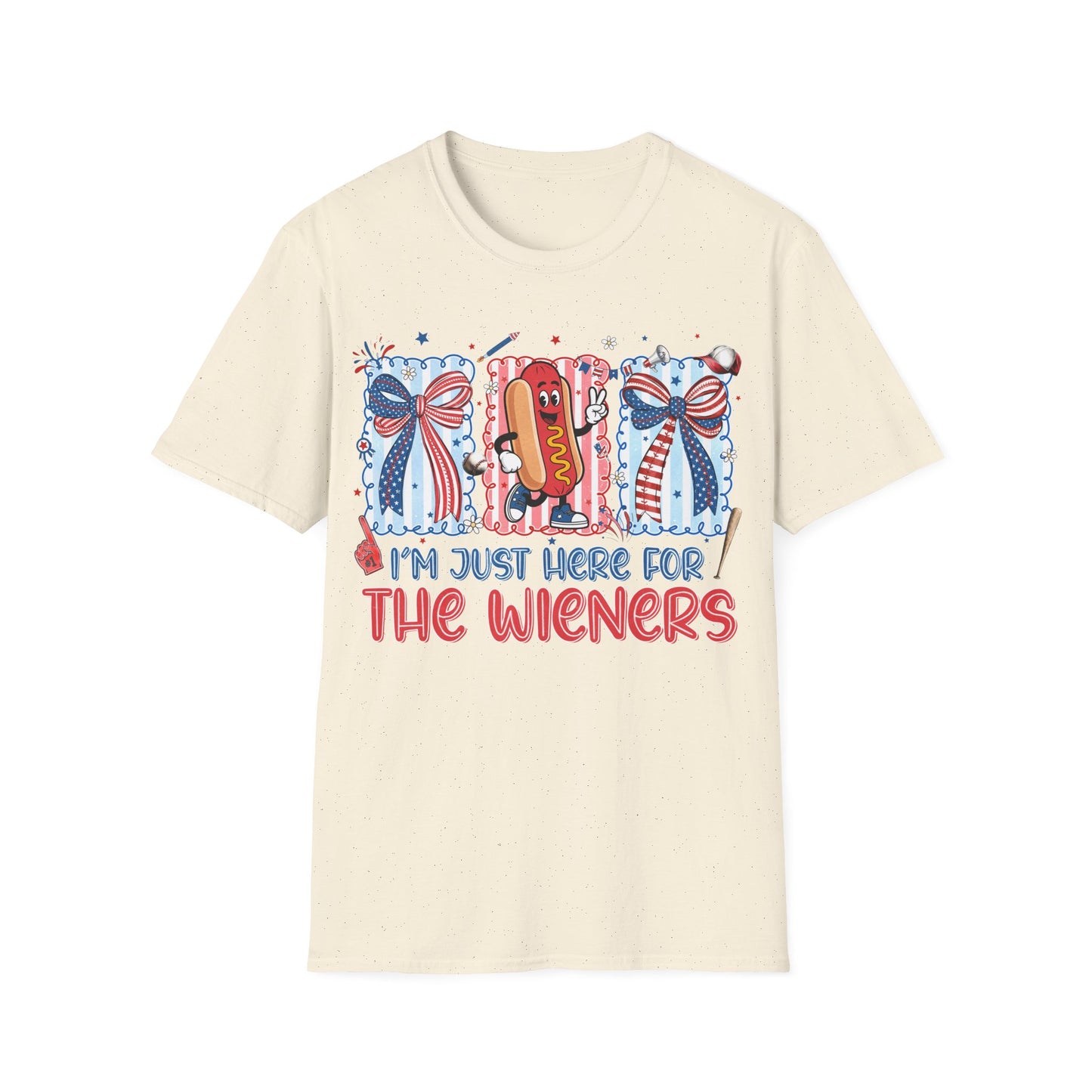 Patriotic 'I'm Just Here for the Wieners' T-Shirt