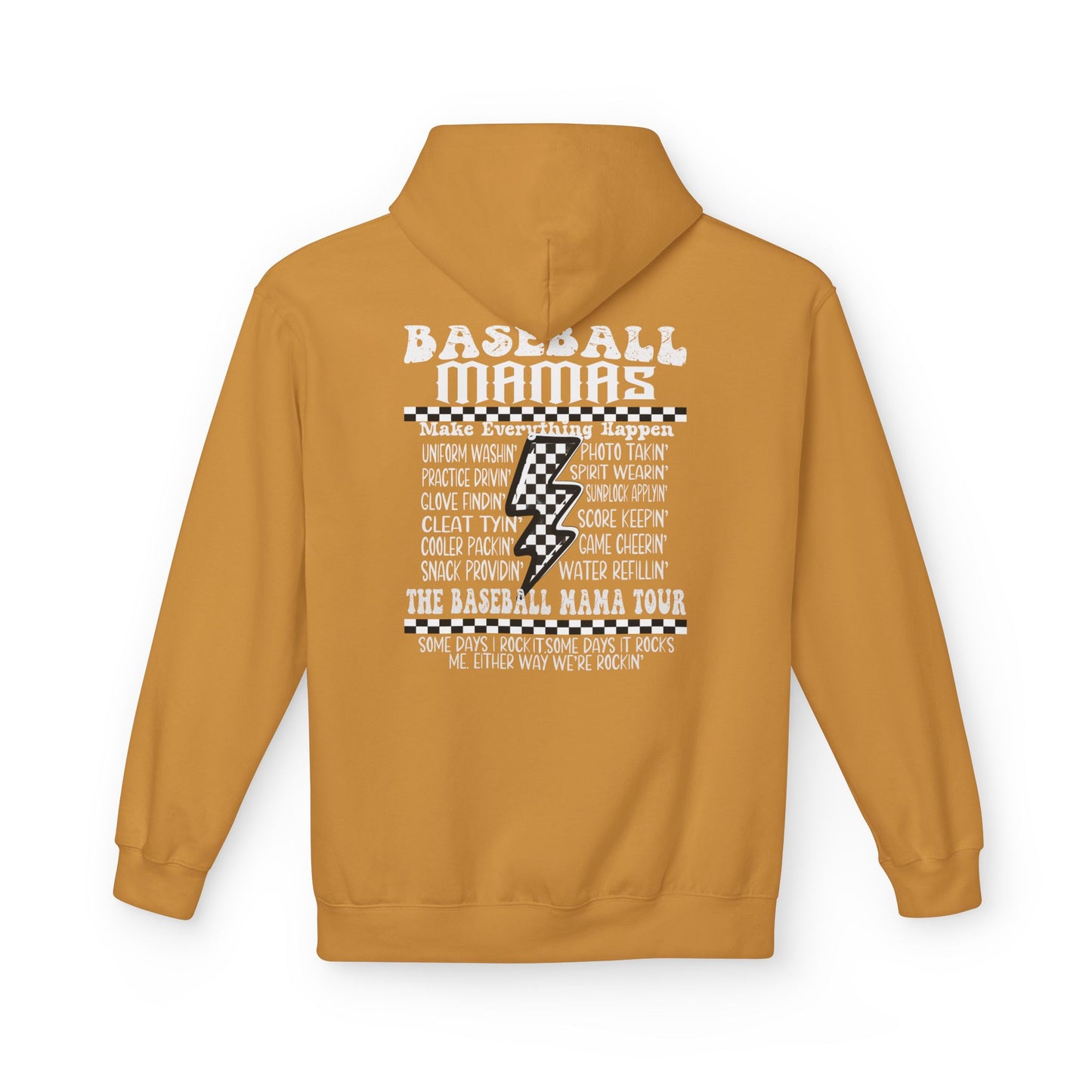 Baseball Mamas Hoodie — Vintage Tour Tee Style Hooded Sweatshirt