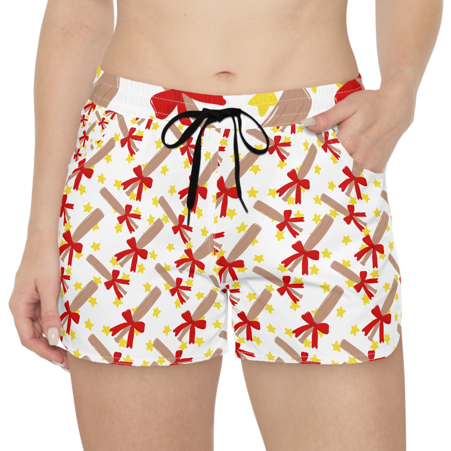 Graduation Diploma Print Women’s Casual Shorts — Celebration AOP Lounge Shorts