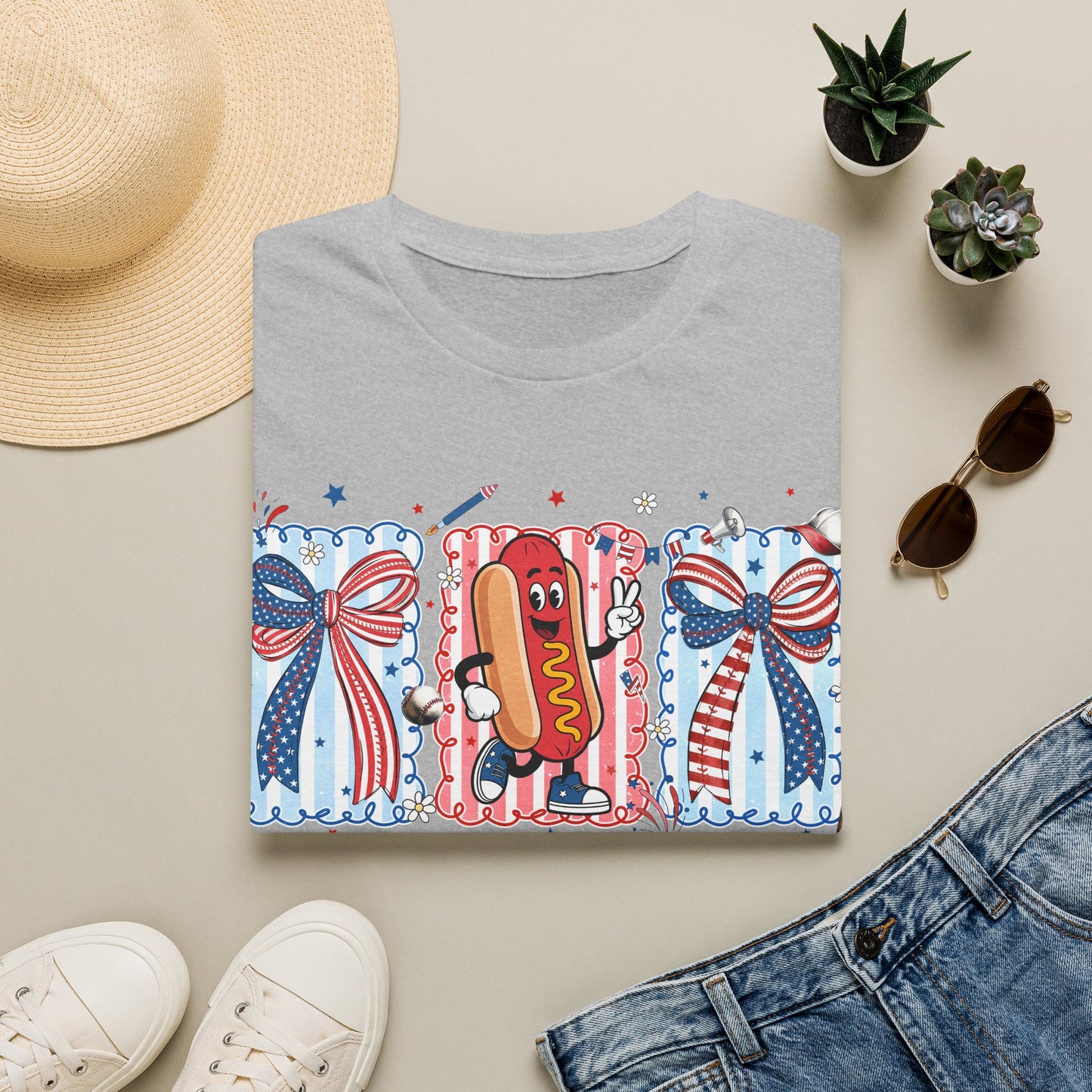 Patriotic 'I'm Just Here for the Wieners' T-Shirt
