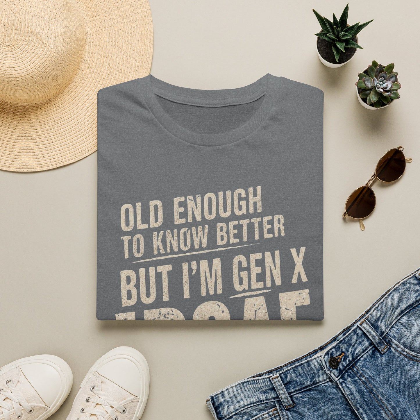 Gen X IDGAF  "Old Enough to Know Better" Tee