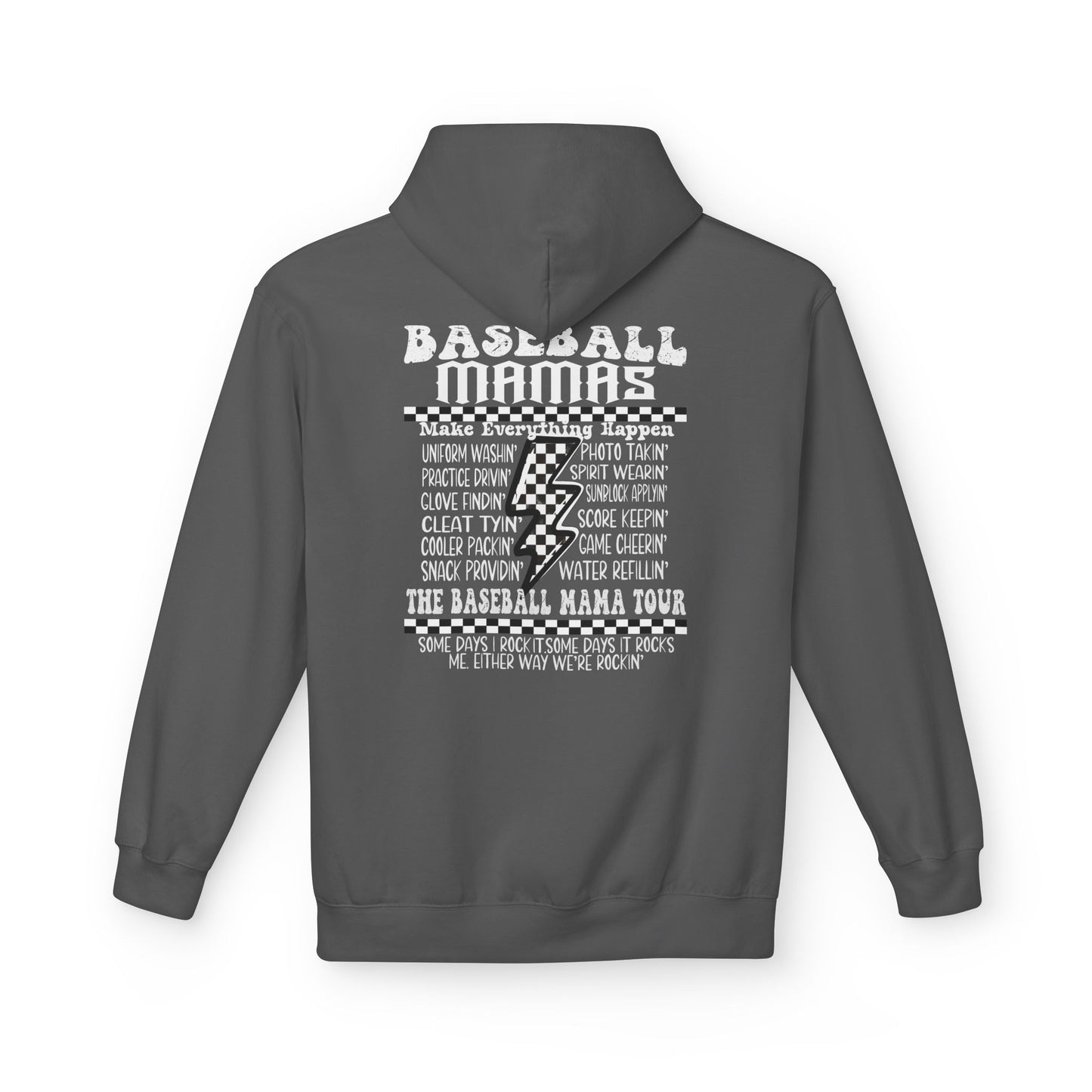 Baseball Mamas Hoodie — Vintage Tour Tee Style Hooded Sweatshirt