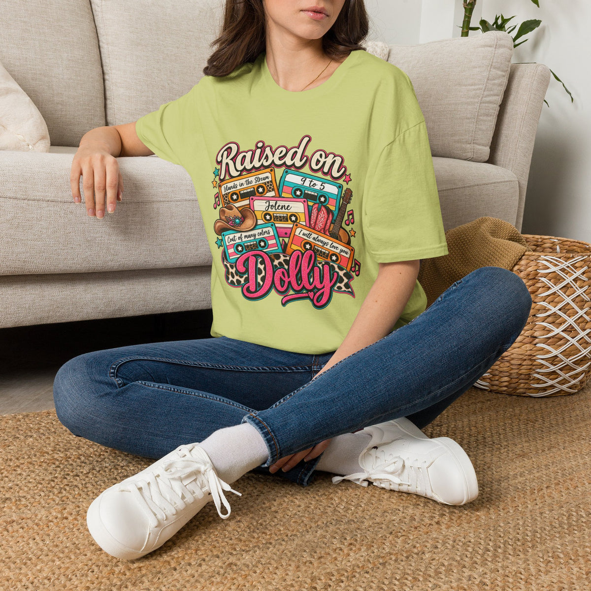 Raised on Dolly Vintage Cassette Country Music T-Shirt