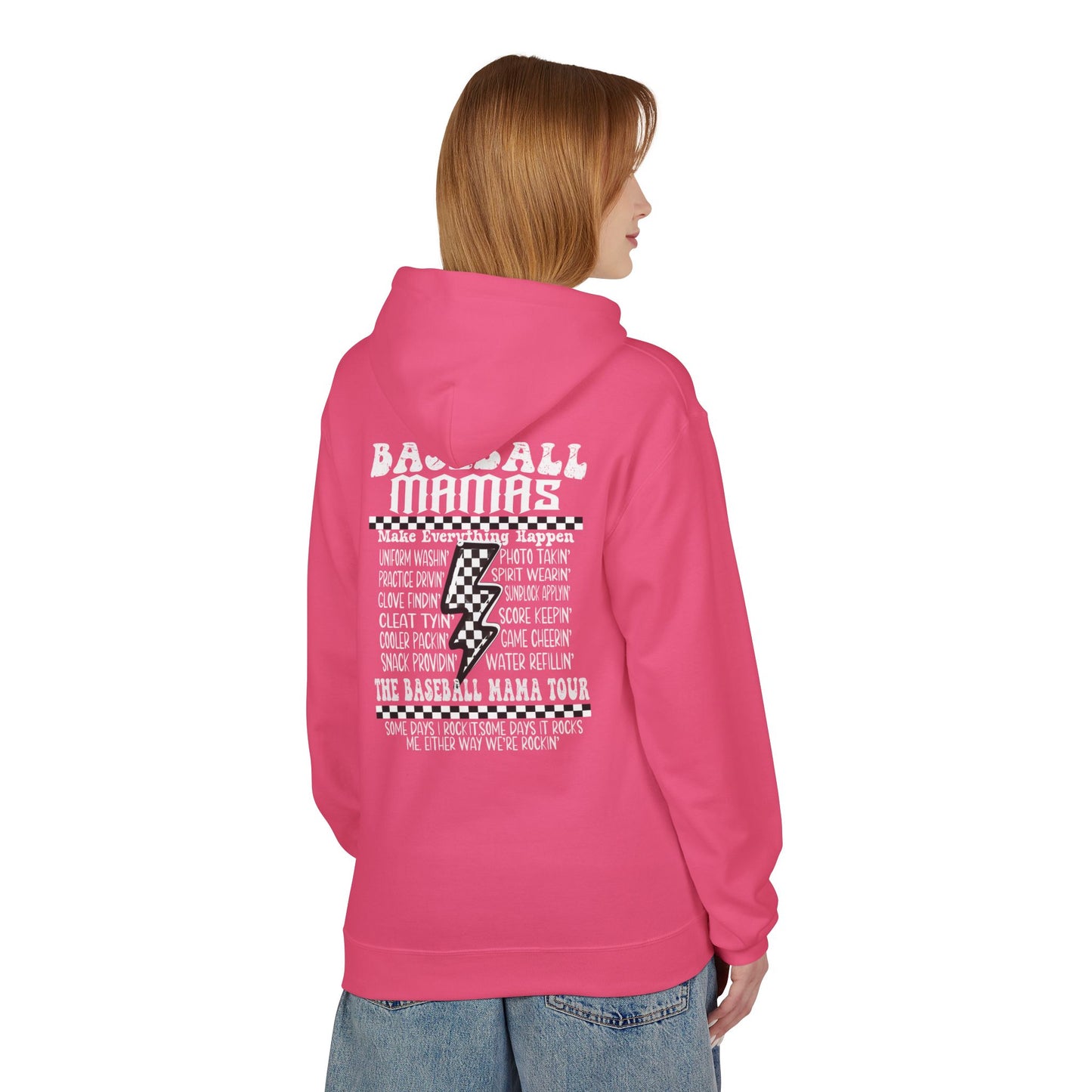 Baseball Mamas Hoodie — Vintage Tour Tee Style Hooded Sweatshirt