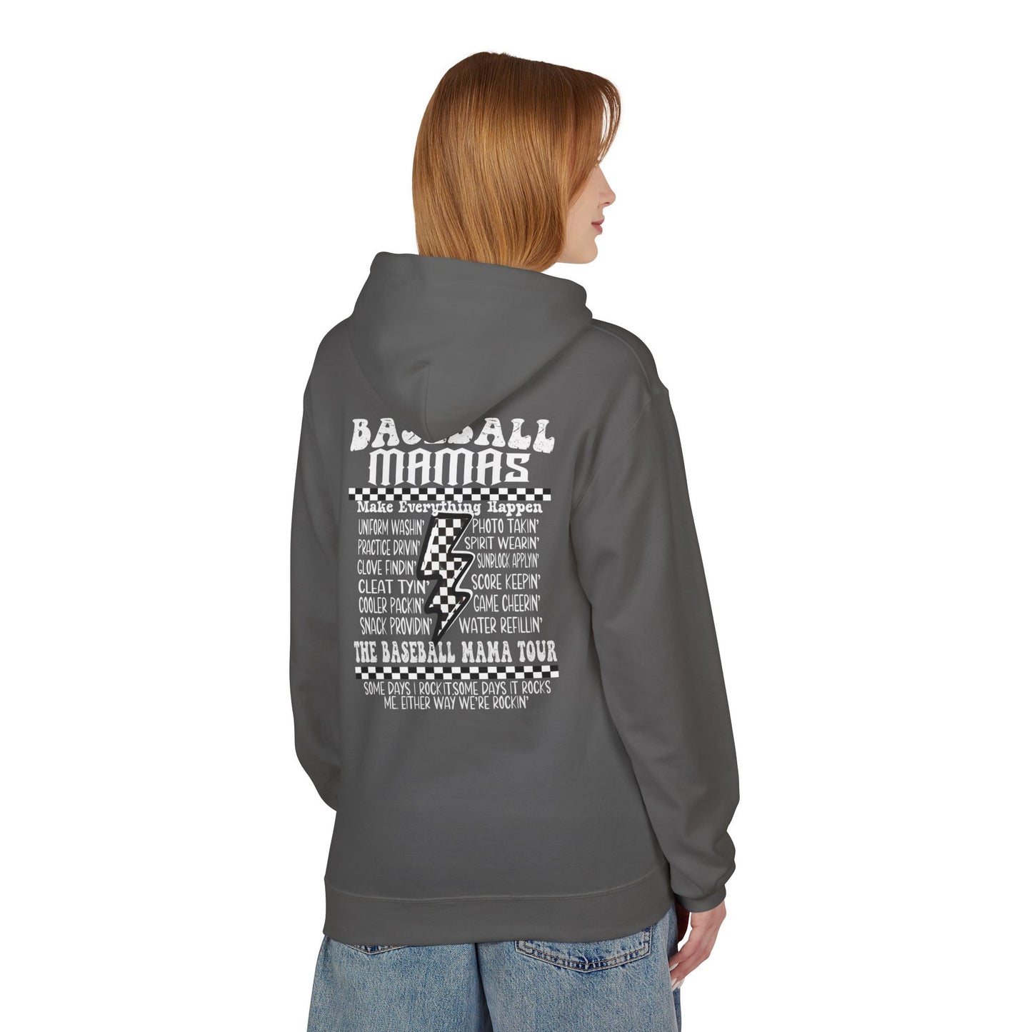 Baseball Mamas Hoodie — Vintage Tour Tee Style Hooded Sweatshirt
