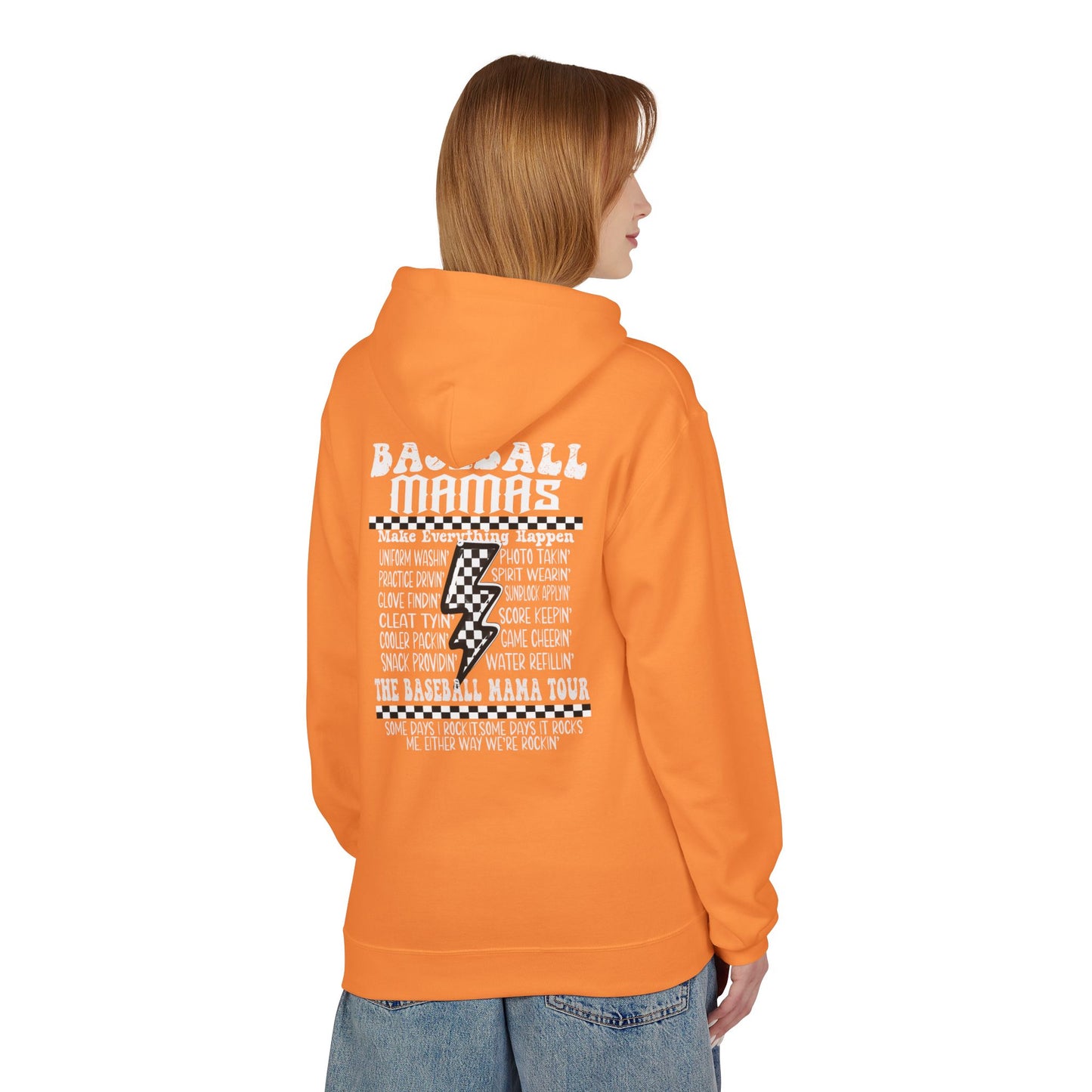 Baseball Mamas Hoodie — Vintage Tour Tee Style Hooded Sweatshirt