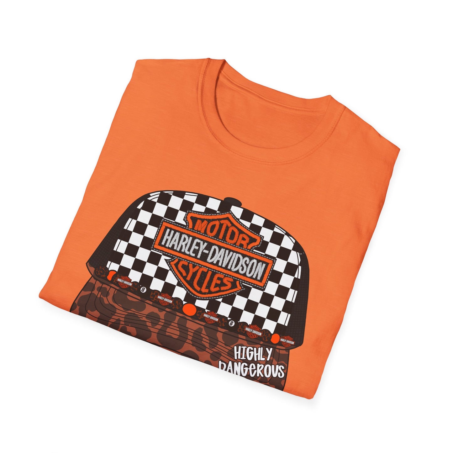 Harley-Davidson Checkered Cap Graphic T-Shirt