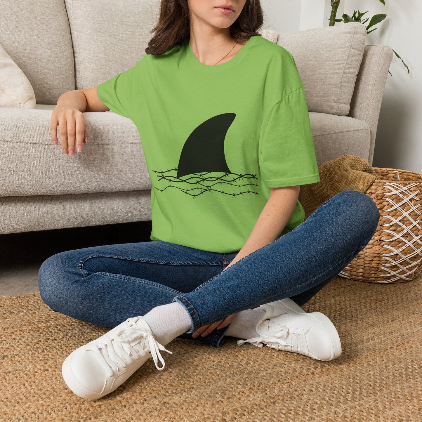 Shark Fin Graphic T-Shirt