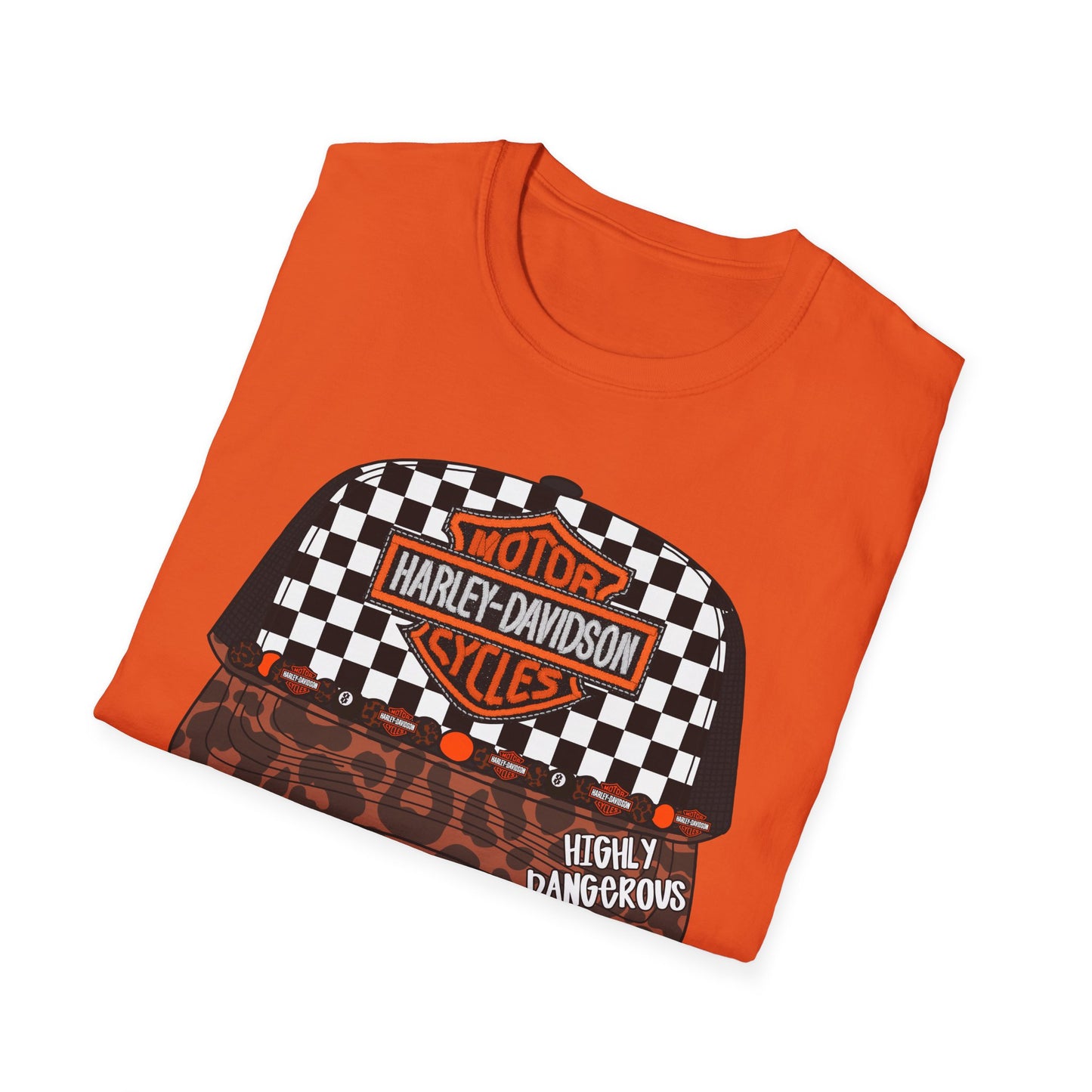 Harley-Davidson Checkered Cap Graphic T-Shirt