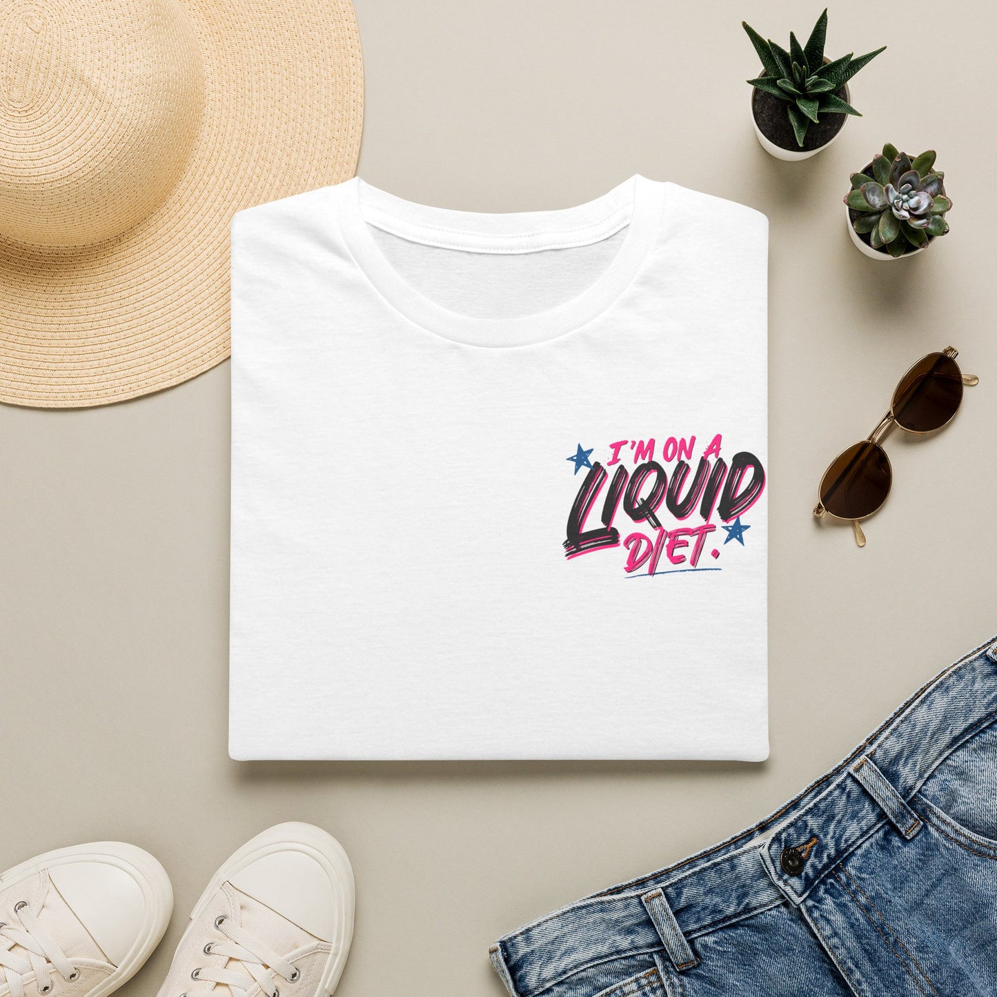 'I'm On a Liquid Diet' Graphic Tee