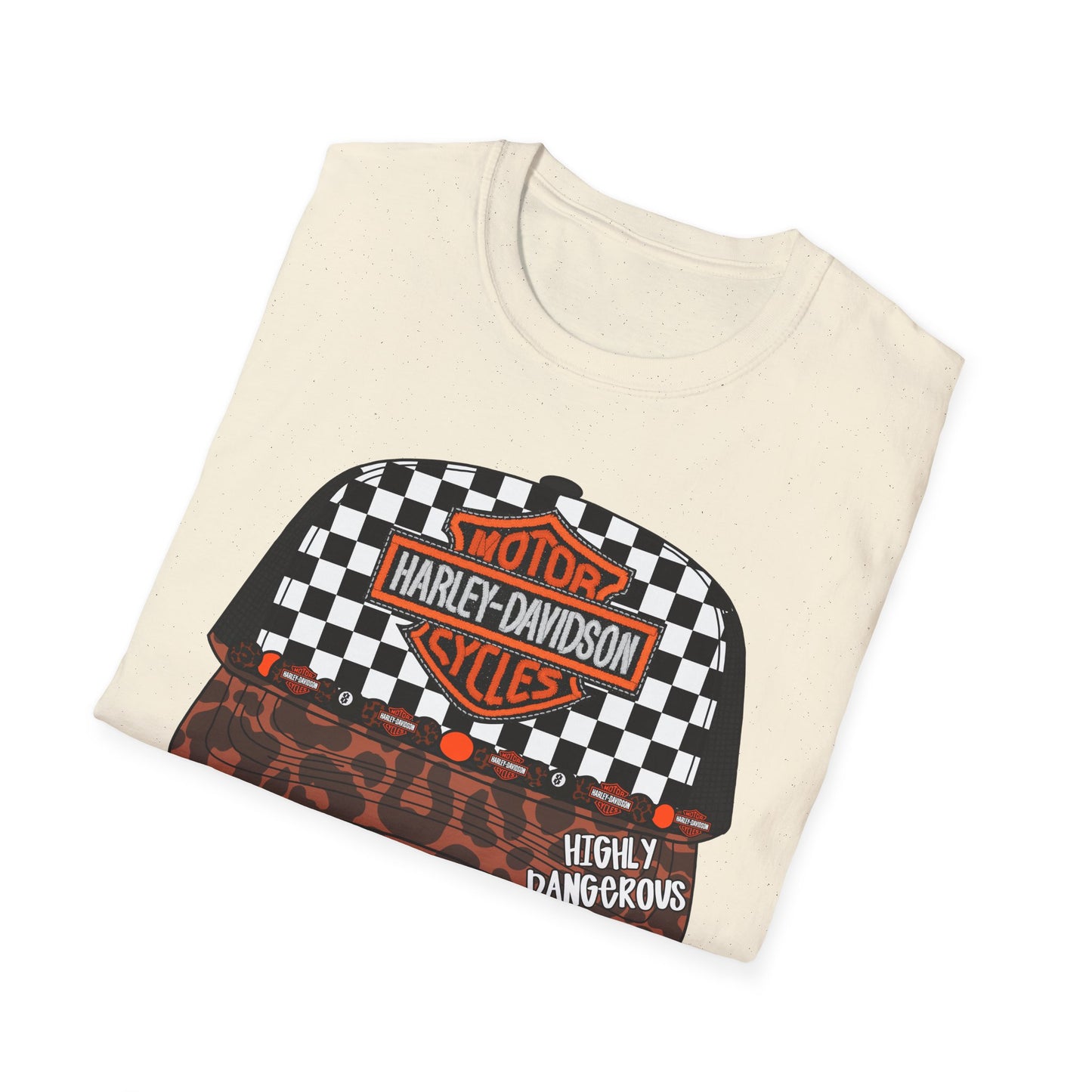 Harley-Davidson Checkered Cap Graphic T-Shirt
