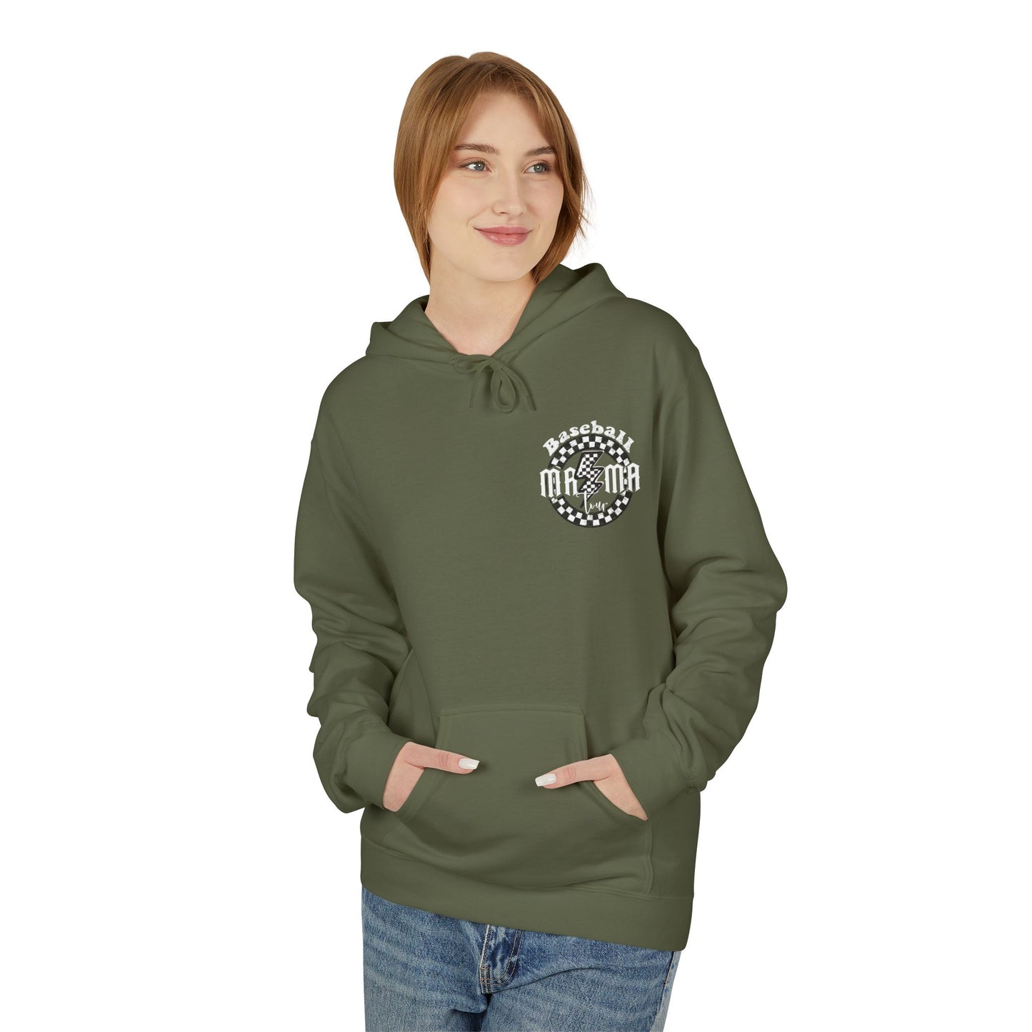 Baseball Mamas Hoodie — Vintage Tour Tee Style Hooded Sweatshirt