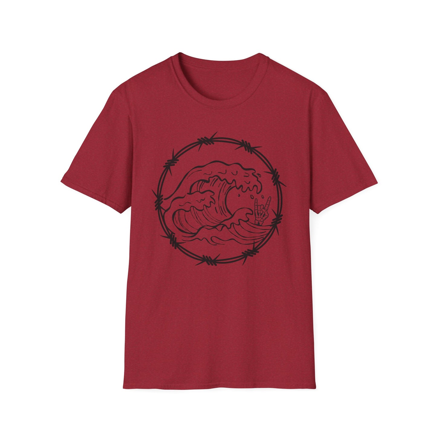 Wave & Barbed Wire Graphic Tee