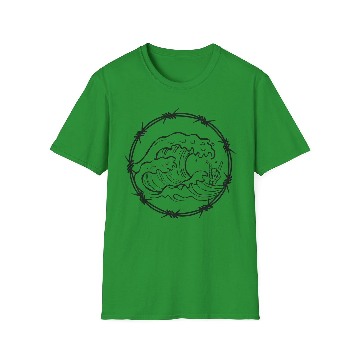 Wave & Barbed Wire Graphic Tee