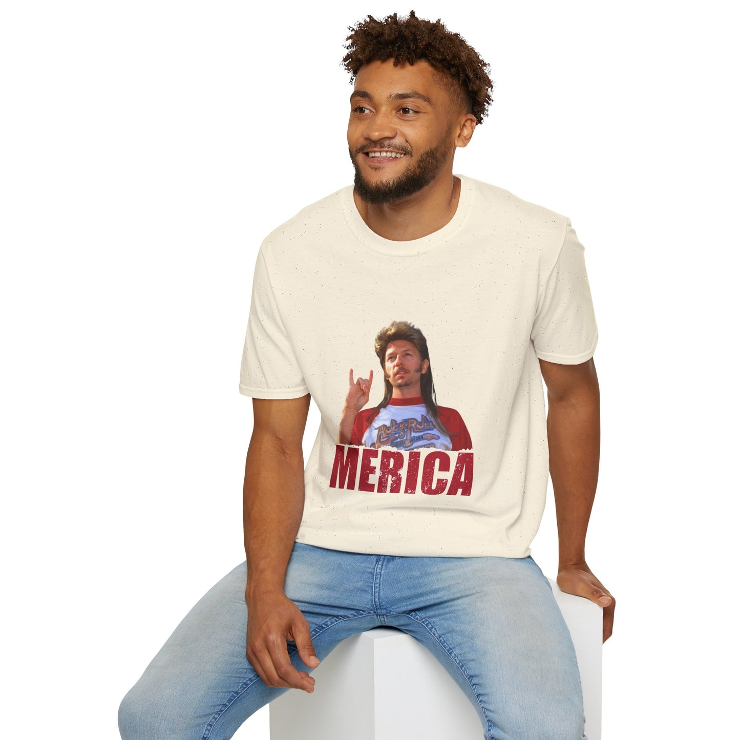 Merica Funny Mullet T-Shirt — Retro Patriotic Graphic Tee