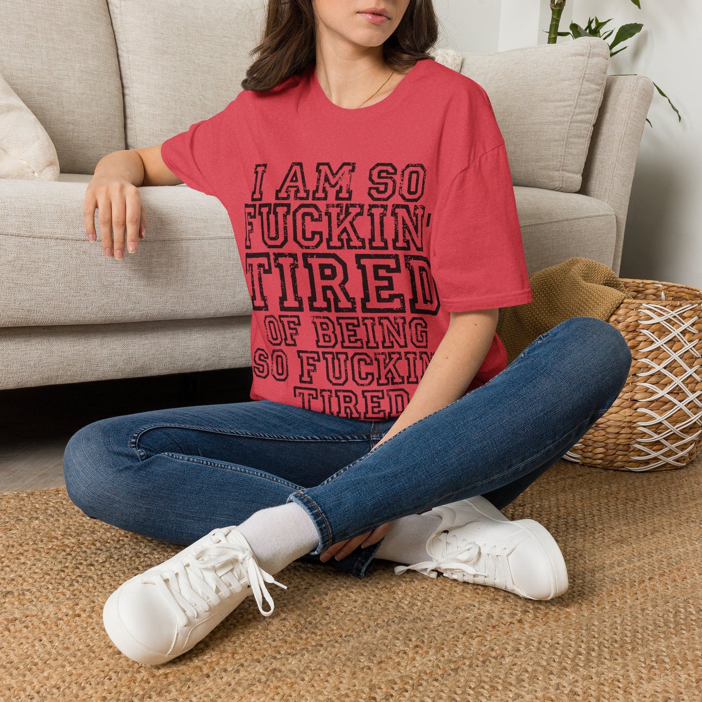I Am So Fucking Tired Tee — Bold Graphic Statement Shirt