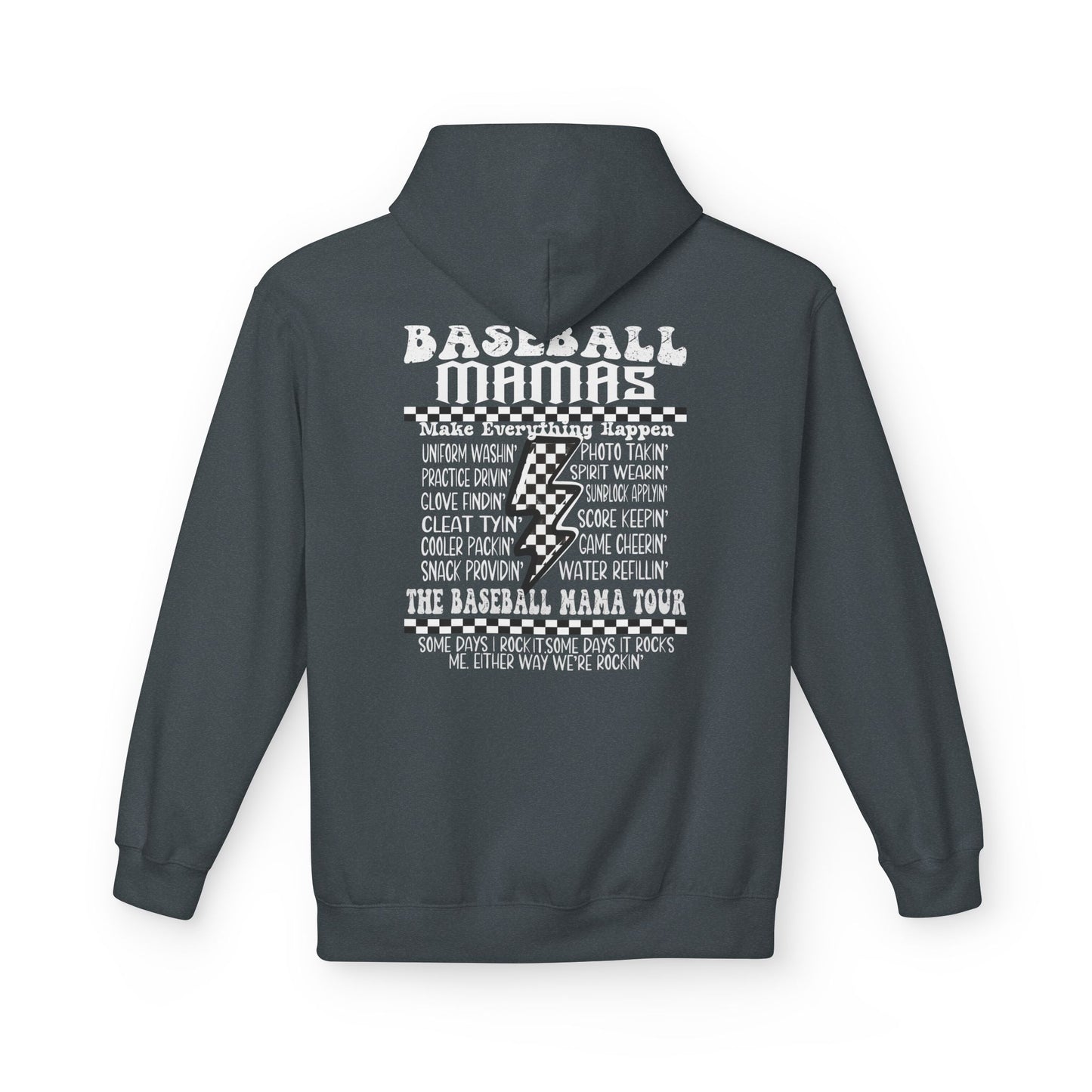 Baseball Mamas Hoodie — Vintage Tour Tee Style Hooded Sweatshirt