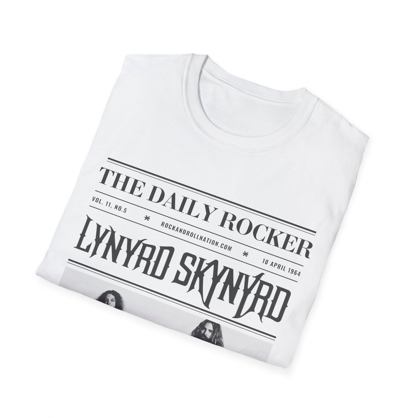 Lynyrd Skynyrd Vintage Band T-Shirt — 'The Daily Rocker' Newspaper Poster