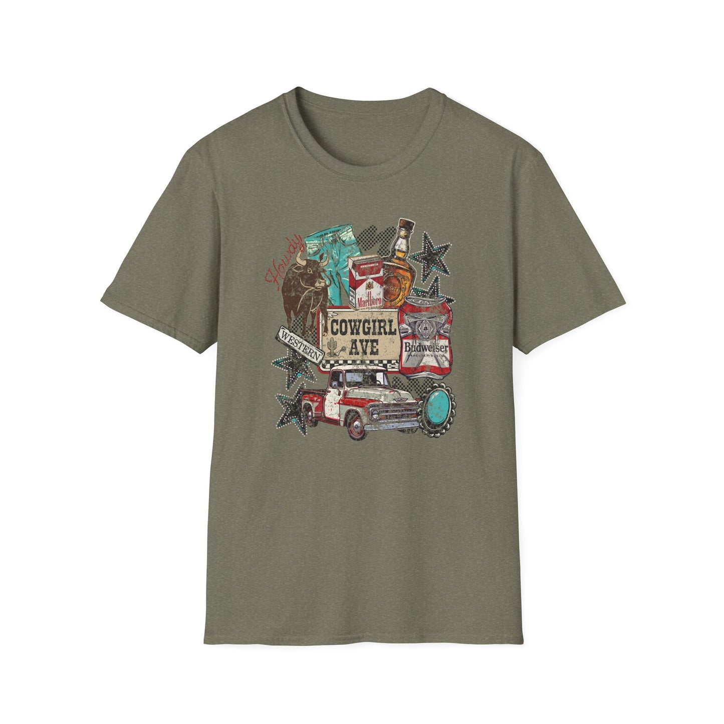 Cowgirl Vibes Graphic T-Shirt Rustic Western Vintage Tee