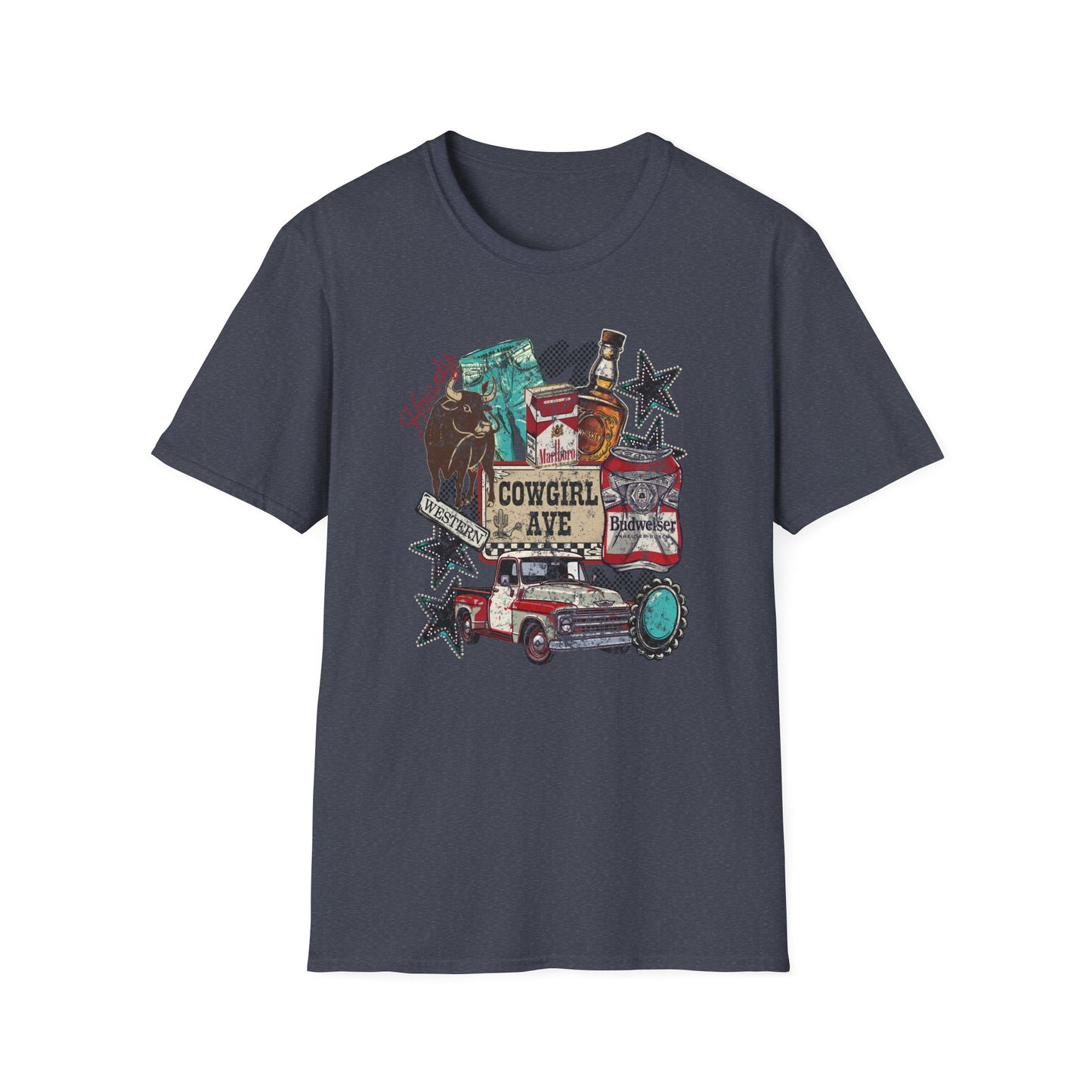 Cowgirl Vibes Graphic T-Shirt Rustic Western Vintage Tee
