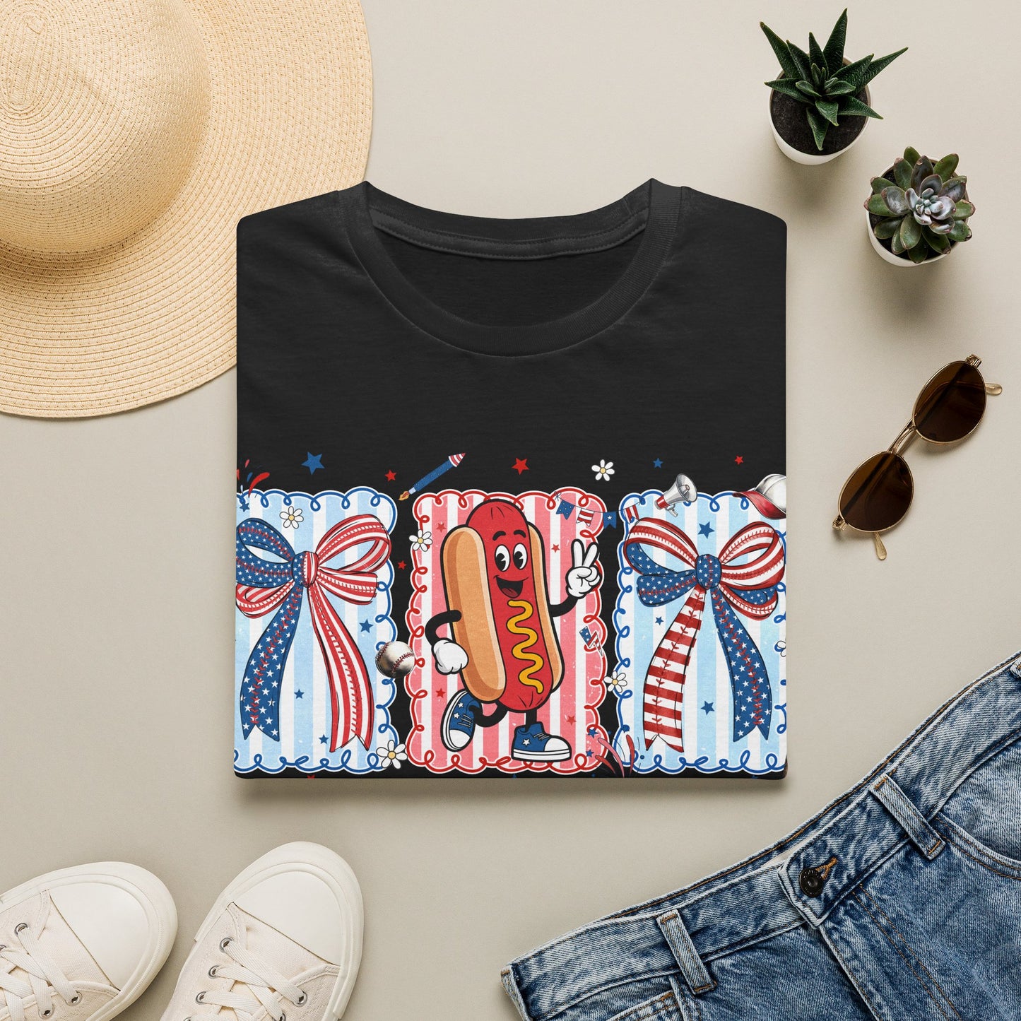 Patriotic 'I'm Just Here for the Wieners' T-Shirt