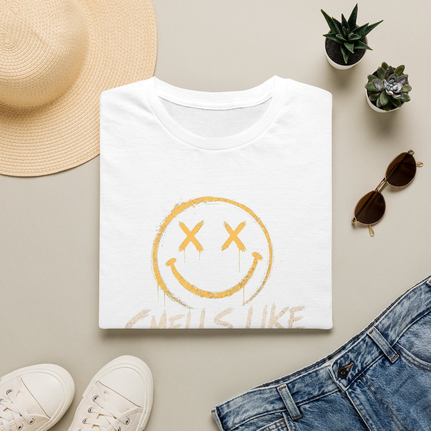 Smells Like Gen X Smiley Tee