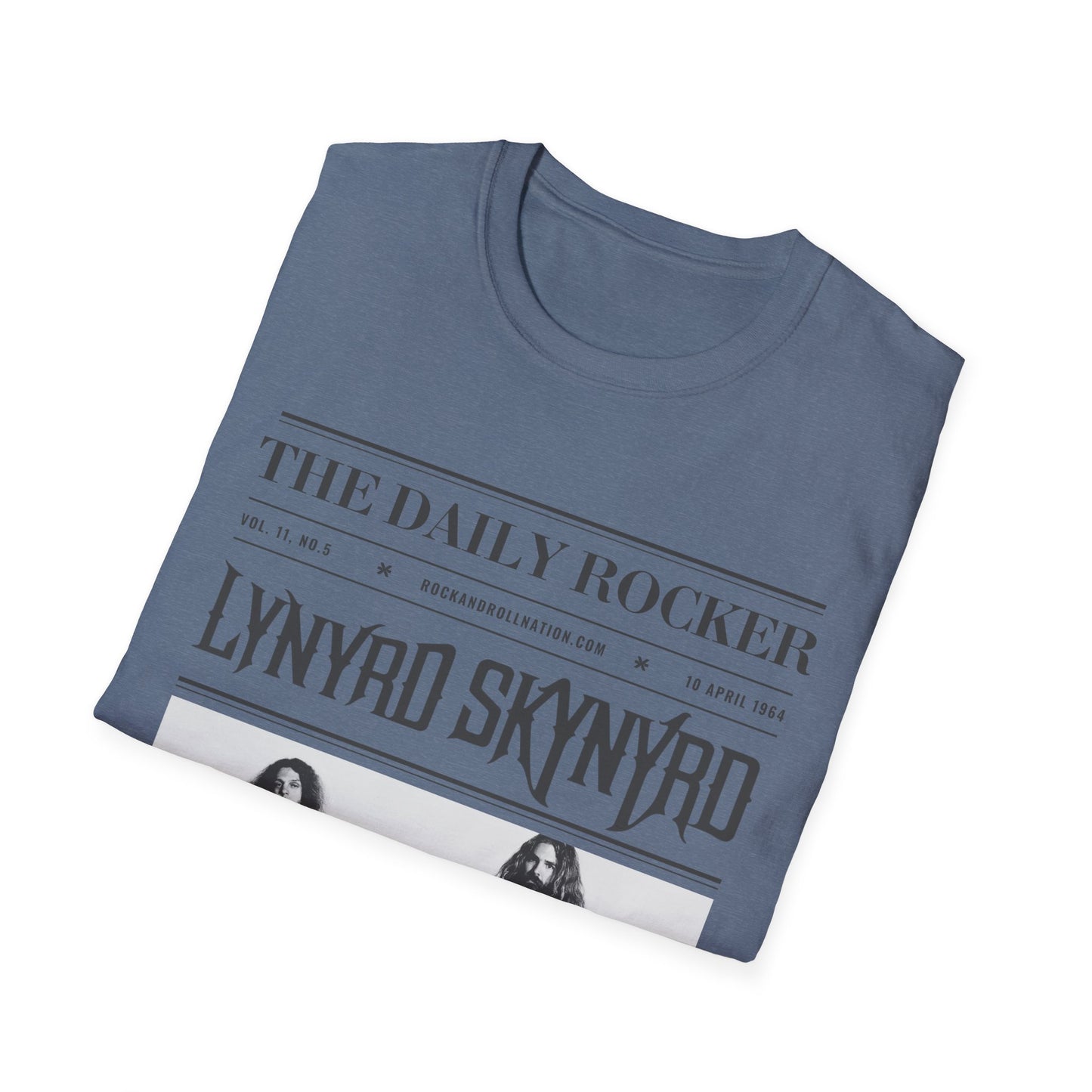 Lynyrd Skynyrd Vintage Band T-Shirt — 'The Daily Rocker' Newspaper Poster