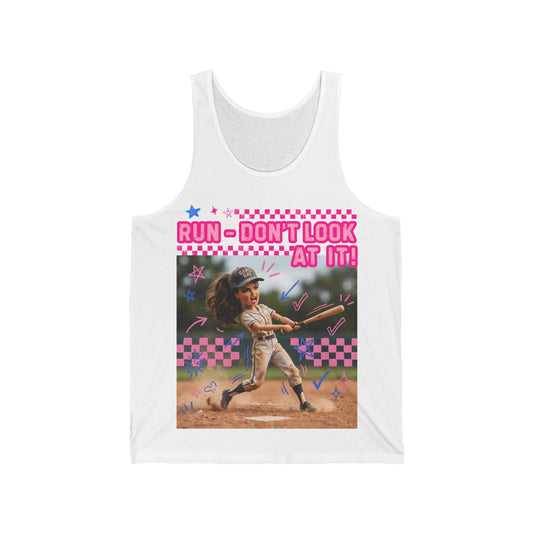 Softball Tank Top “Run Don’t Look at It!”