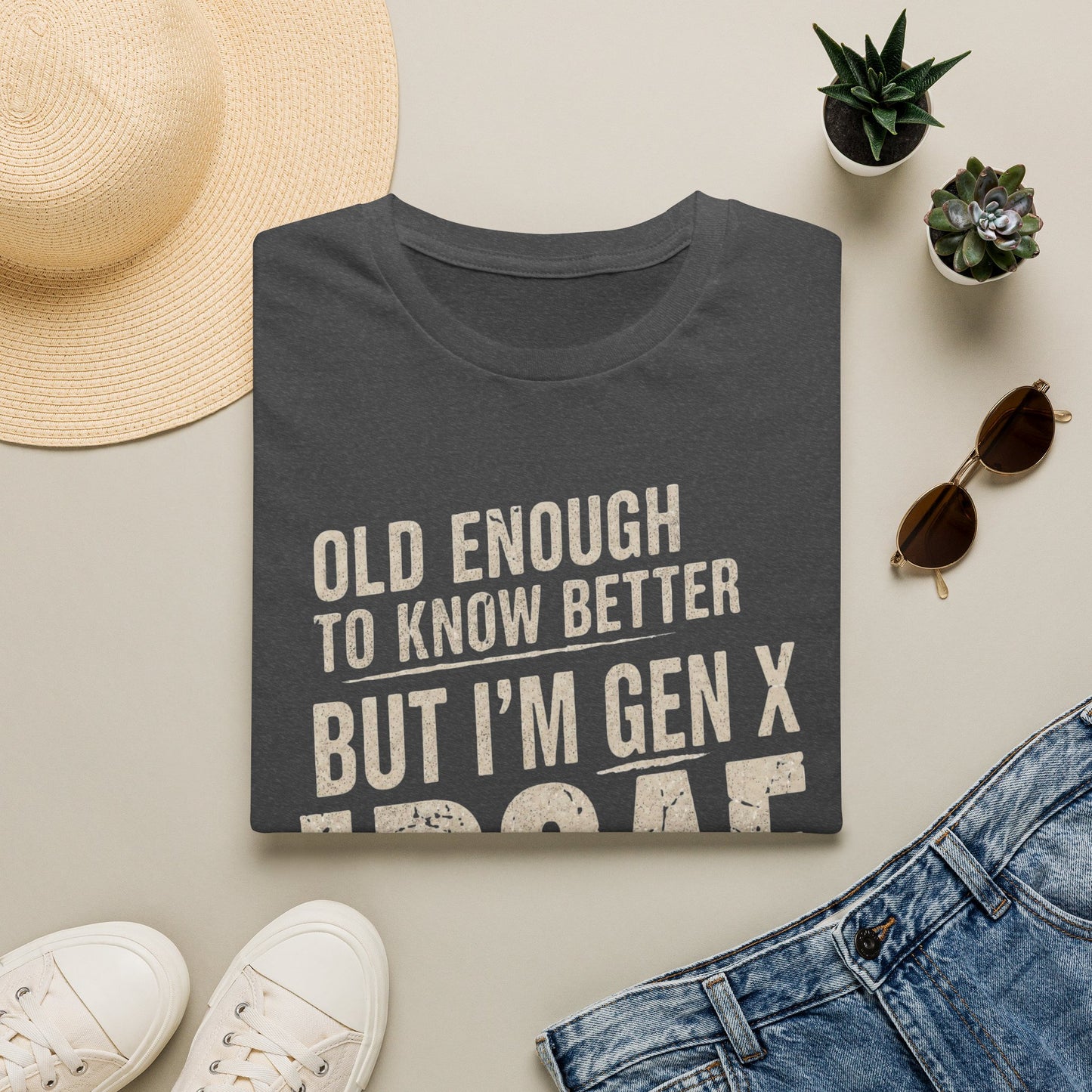 Gen X IDGAF  "Old Enough to Know Better" Tee