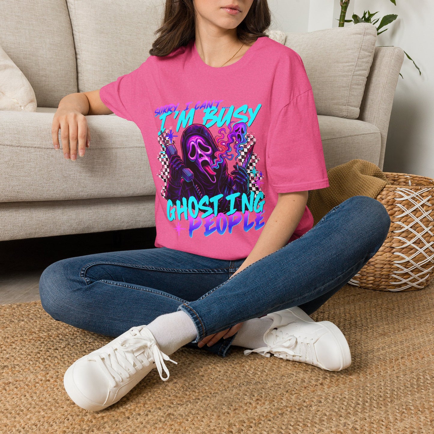 I’m Busy Ghosting People Graphic Tee