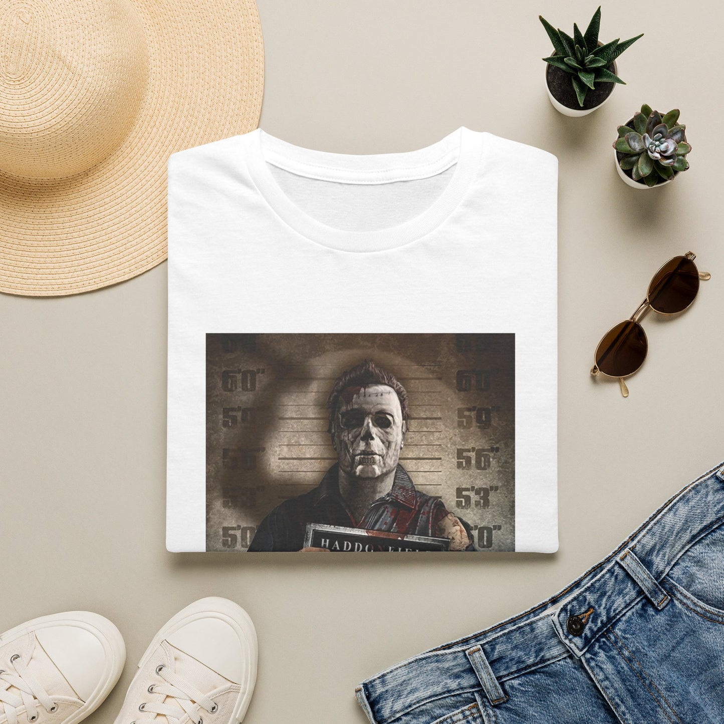 Mugshot Michael Myers Halloween T‑Shirt