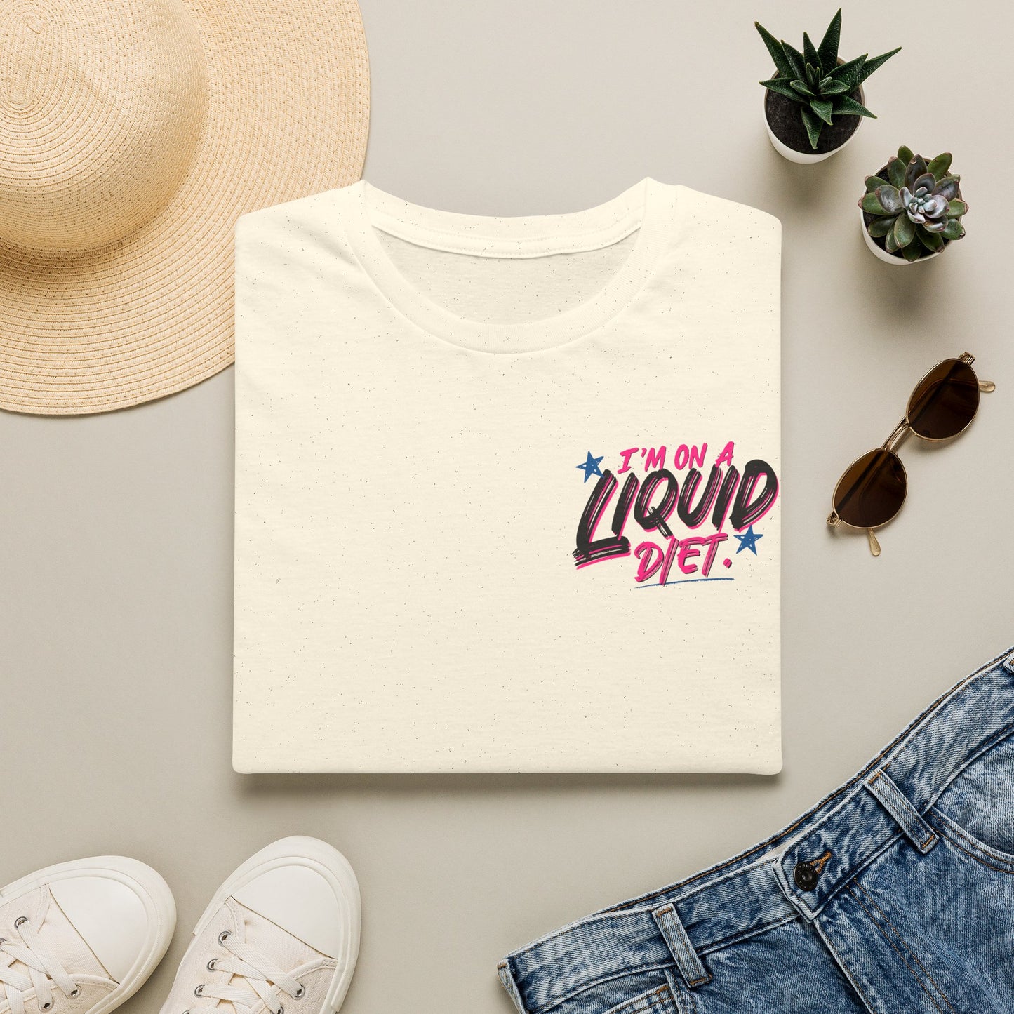 'I'm On a Liquid Diet' Graphic Tee